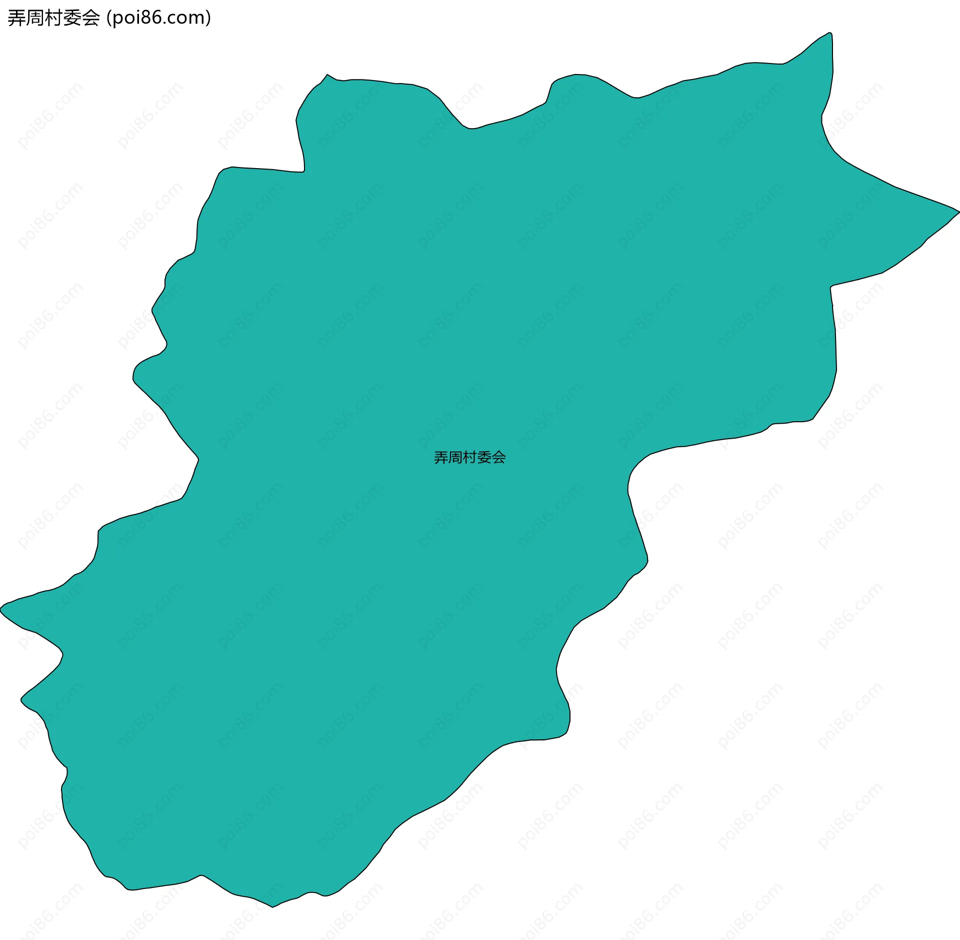 弄周村委会边界地图