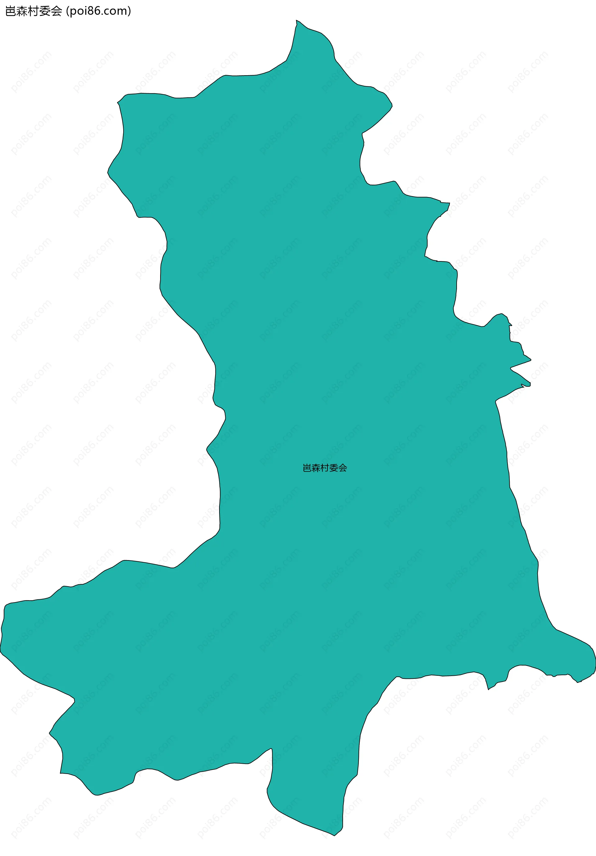 岜森村委会边界地图