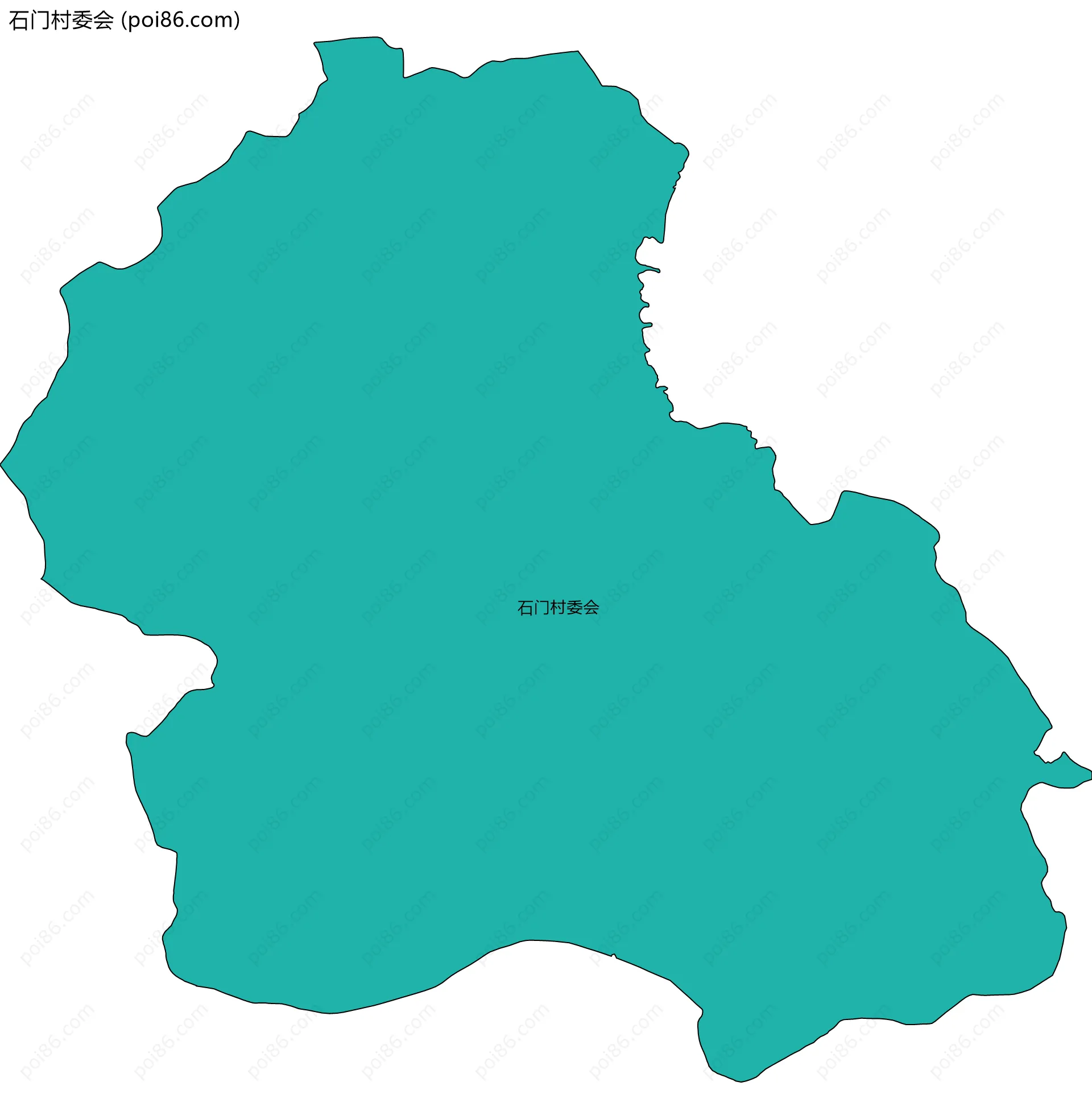 石门村委会边界地图