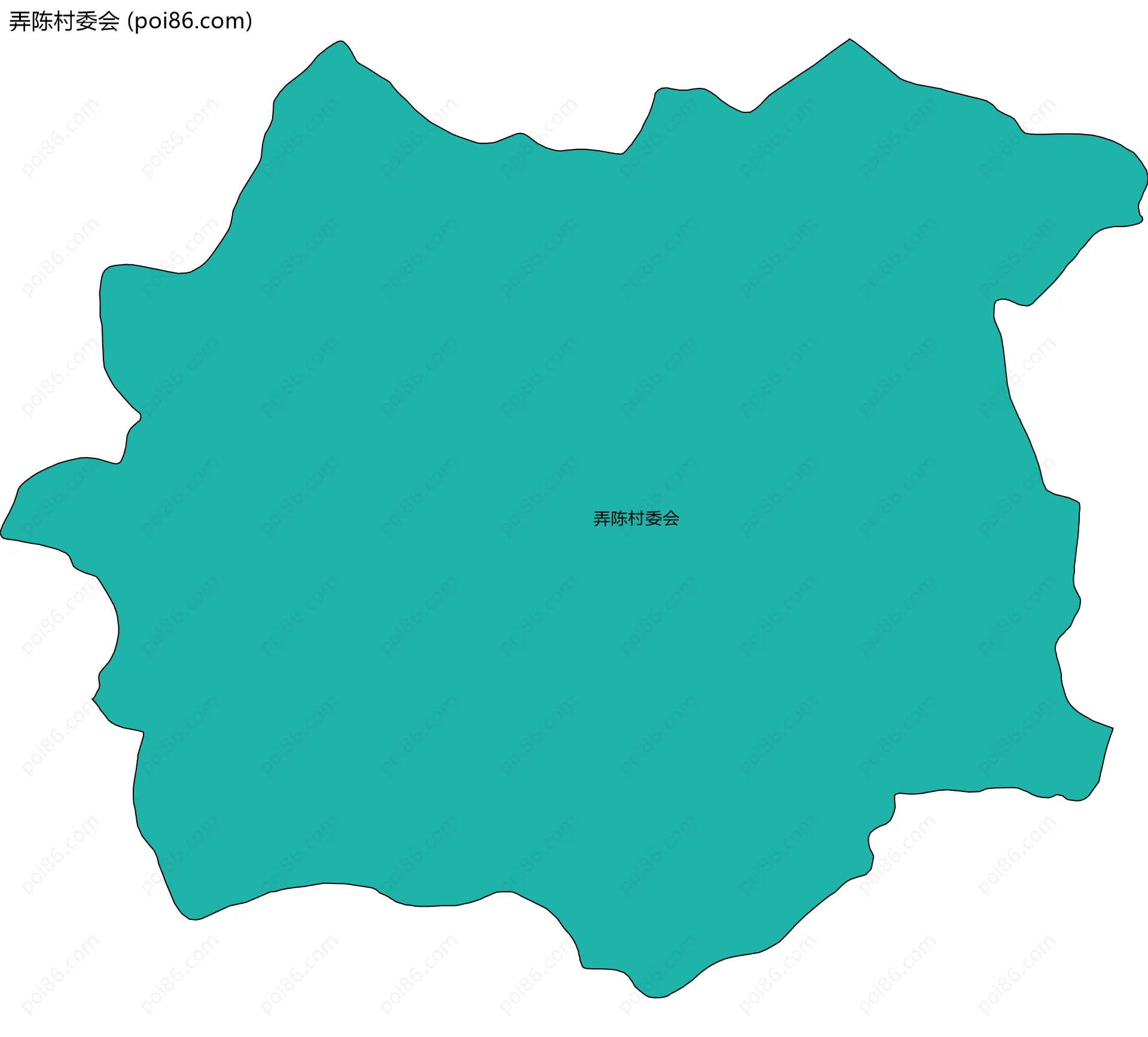 弄陈村委会边界地图