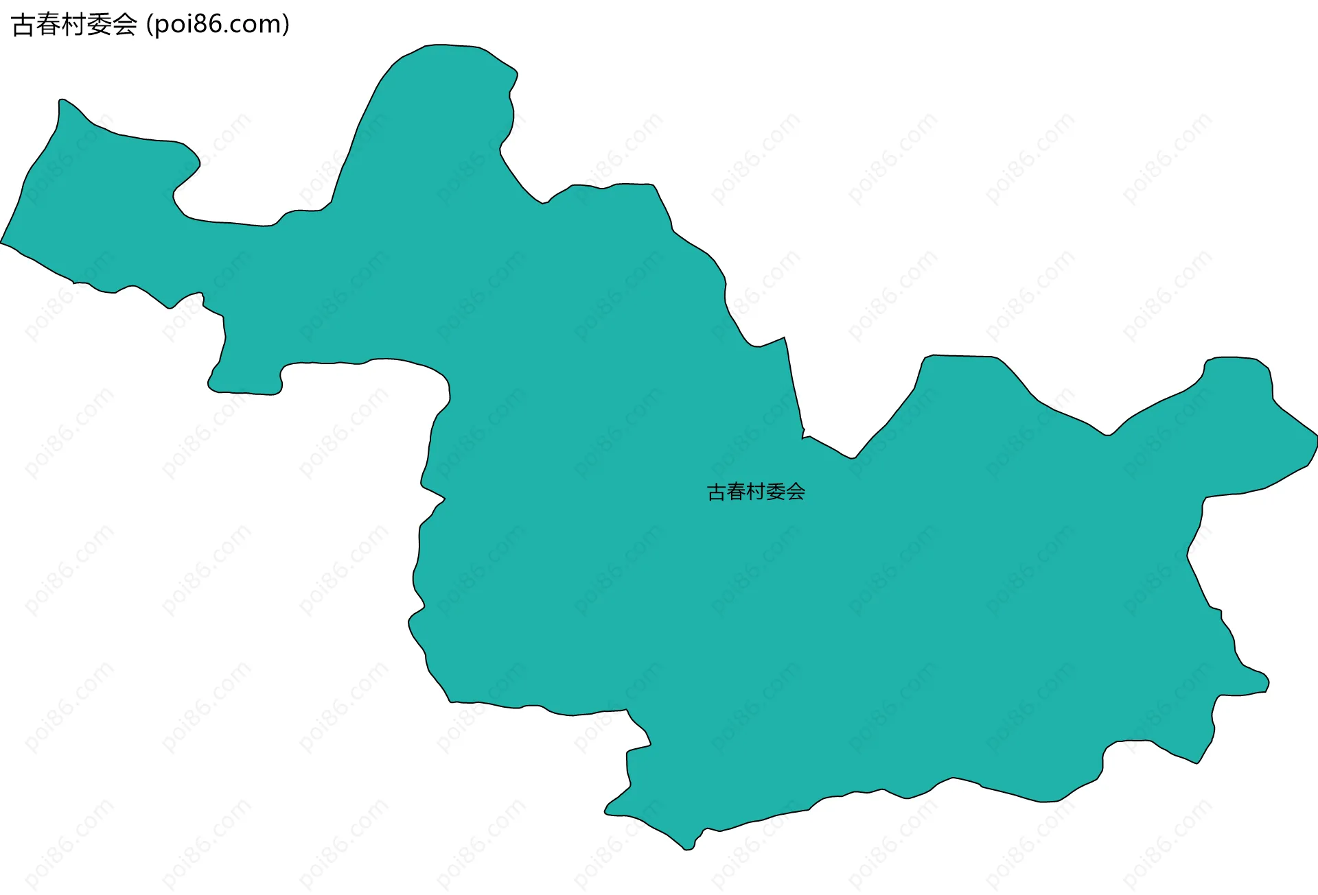 古春村委会边界地图