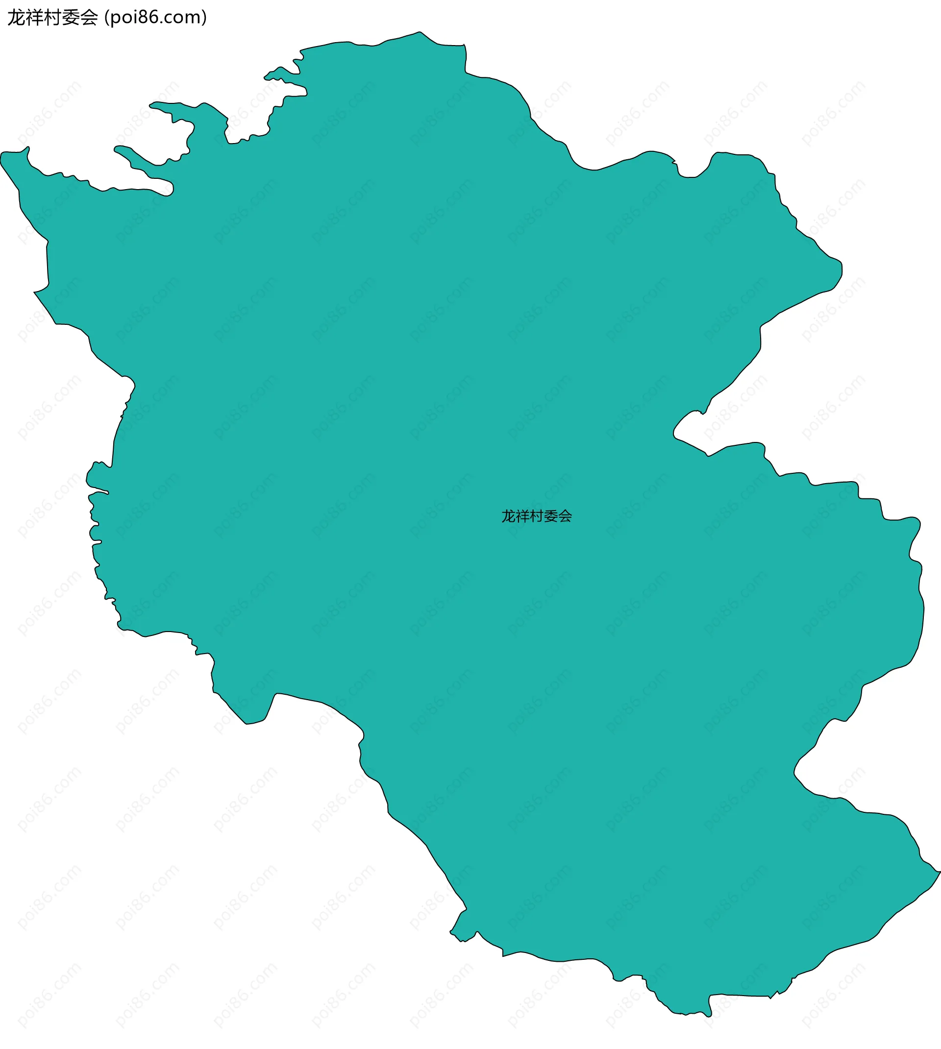 龙祥村委会边界地图