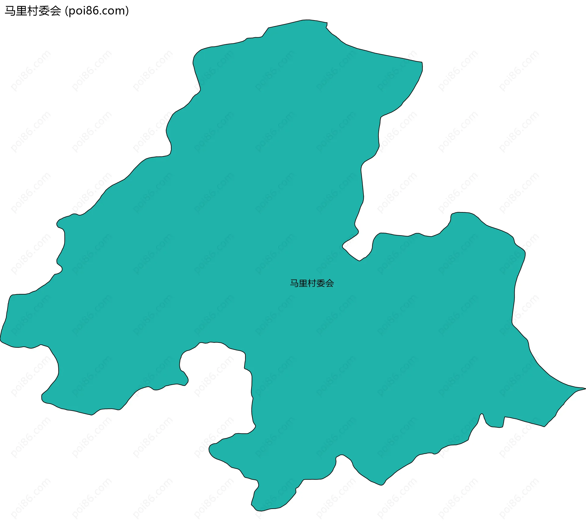 马里村委会边界地图