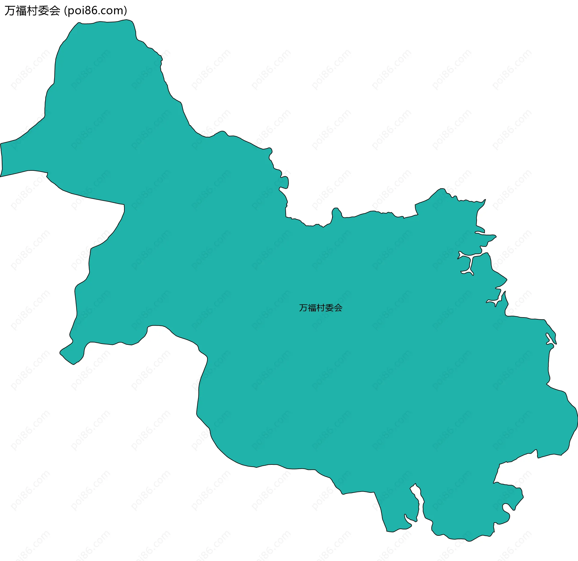 万福村委会边界地图