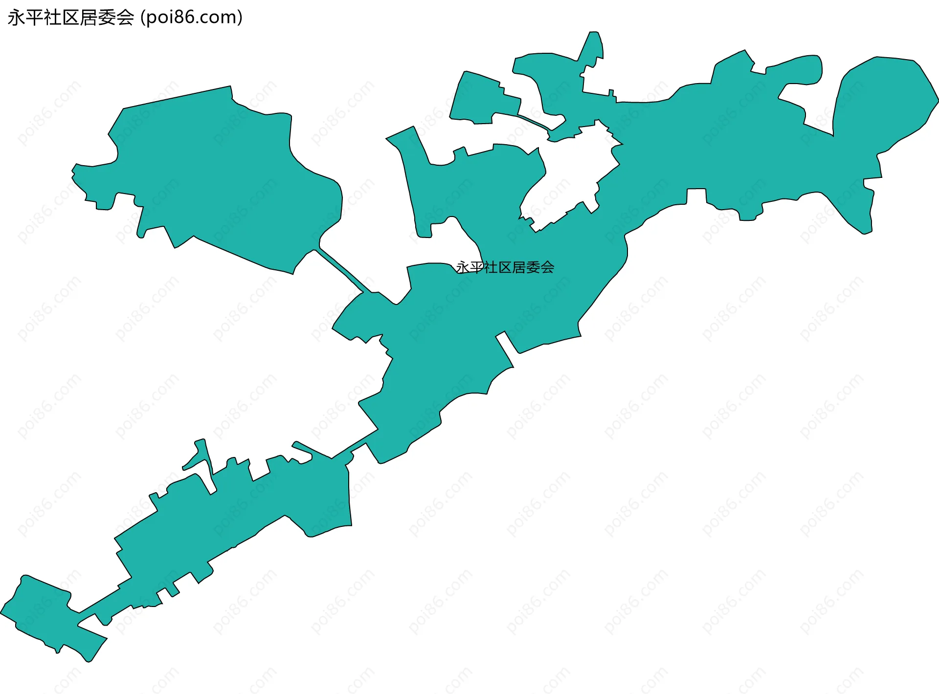 永平社区居委会边界地图