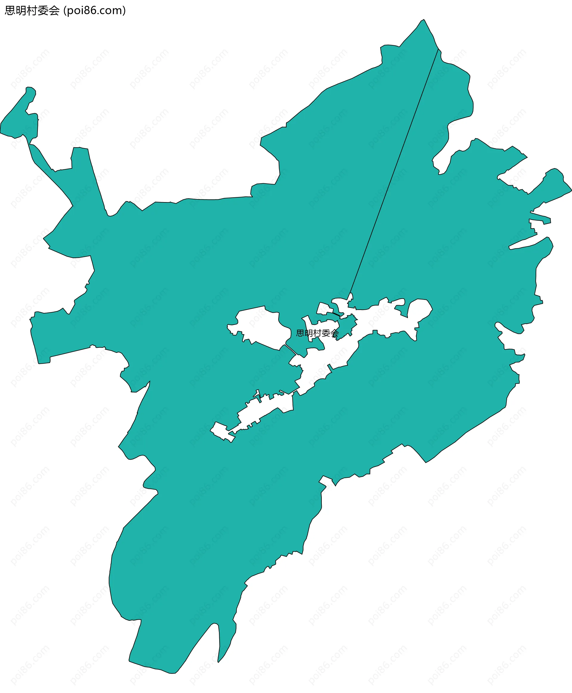 思明村委会边界地图