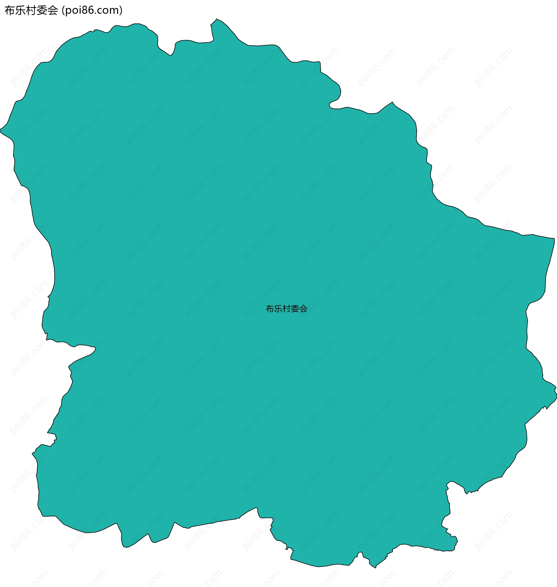 布乐村委会边界地图