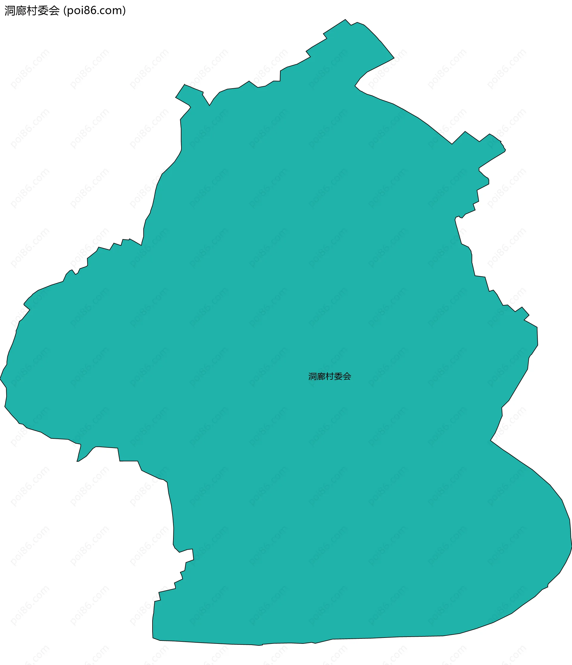 洞廊村委会边界地图