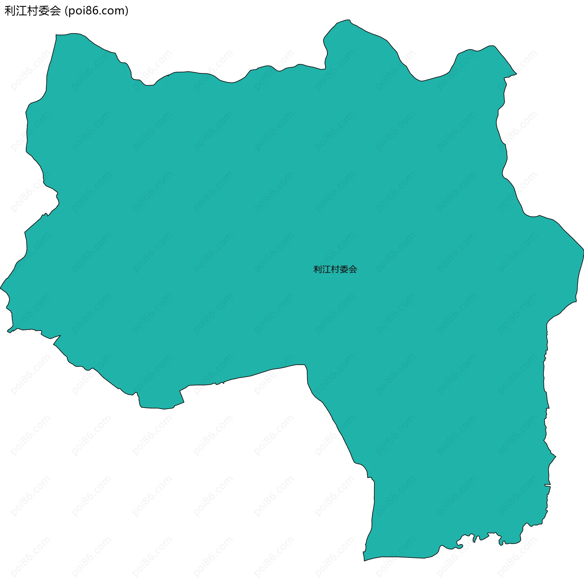 利江村委会边界地图