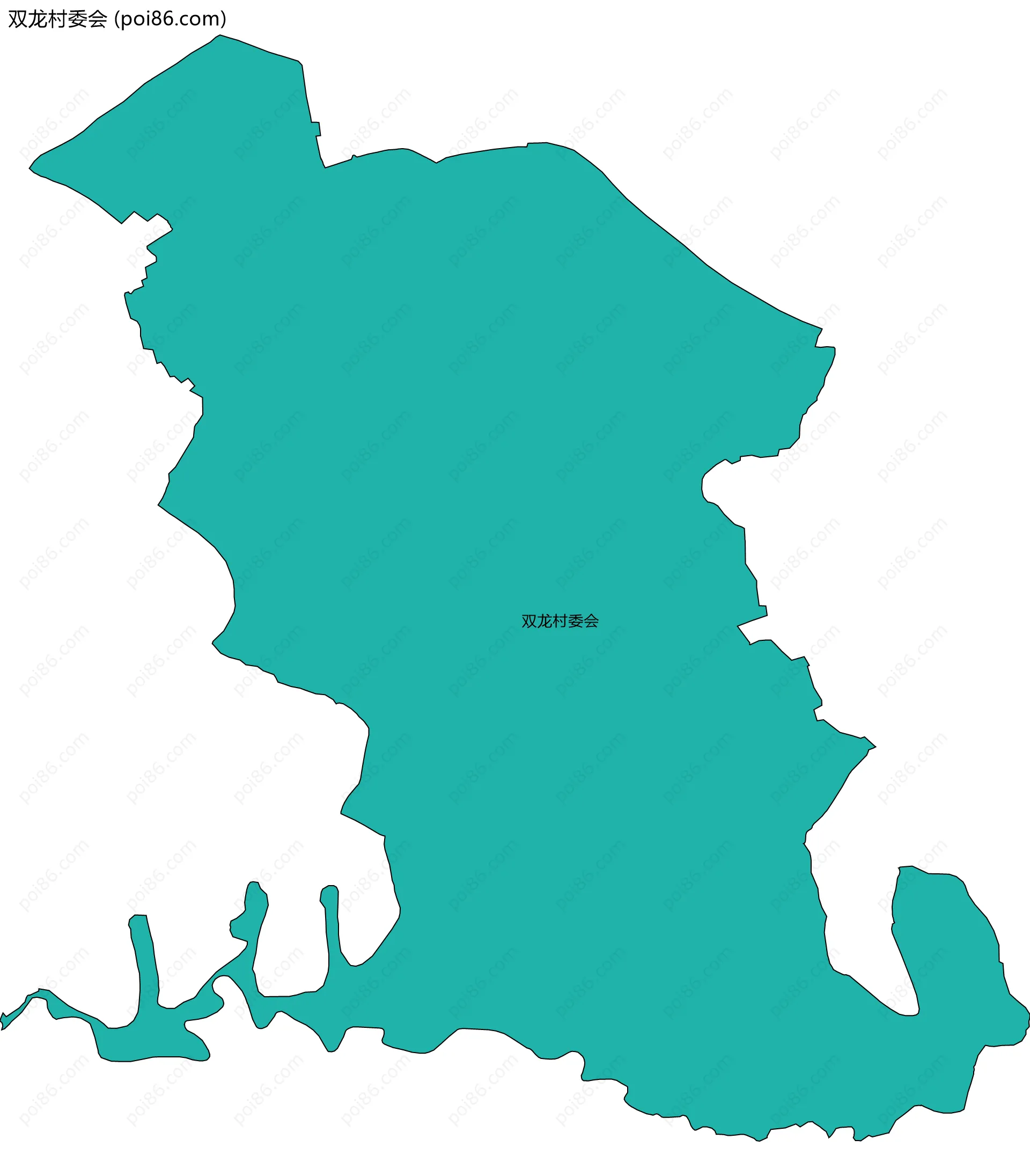 双龙村委会边界地图