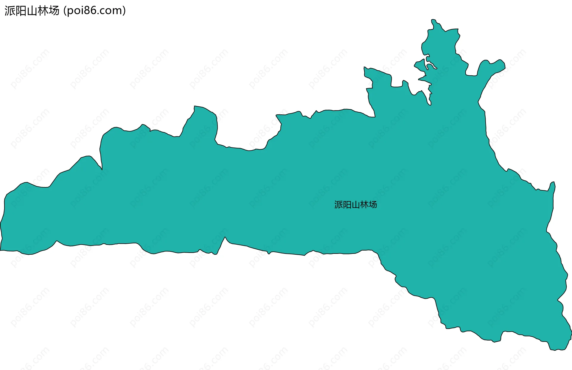 派阳山林场边界地图