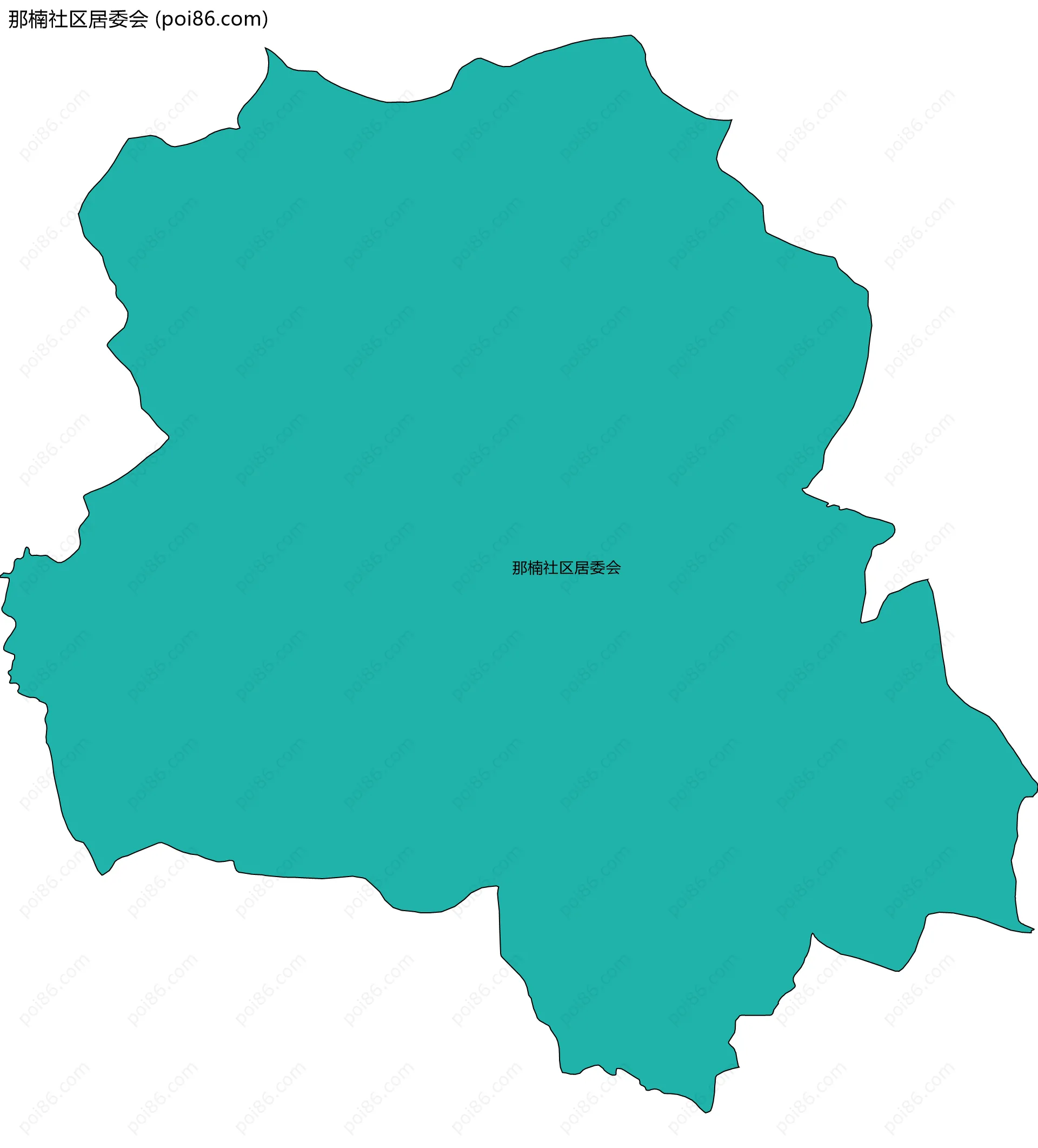 那楠社区居委会边界地图