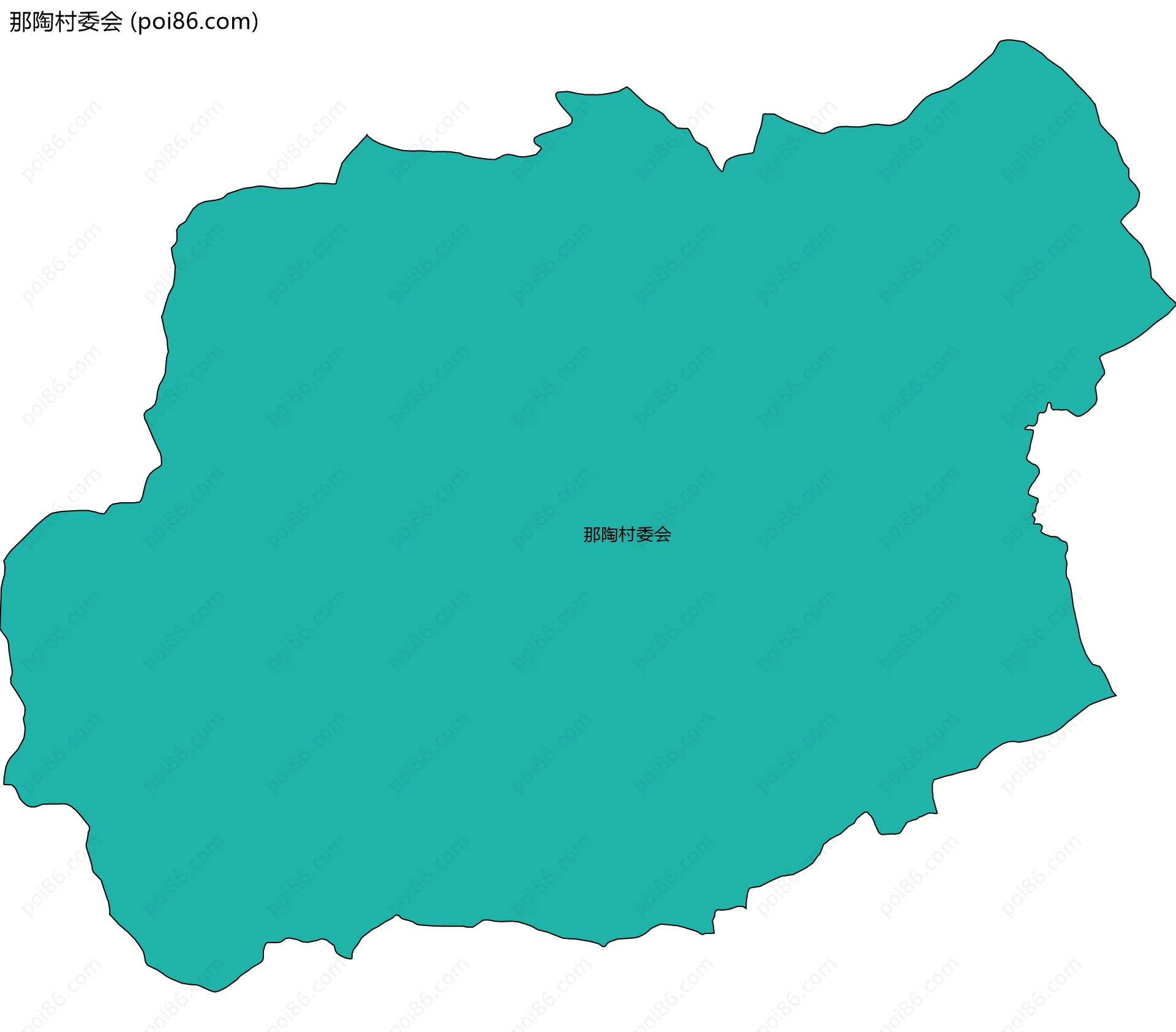 那陶村委会边界地图
