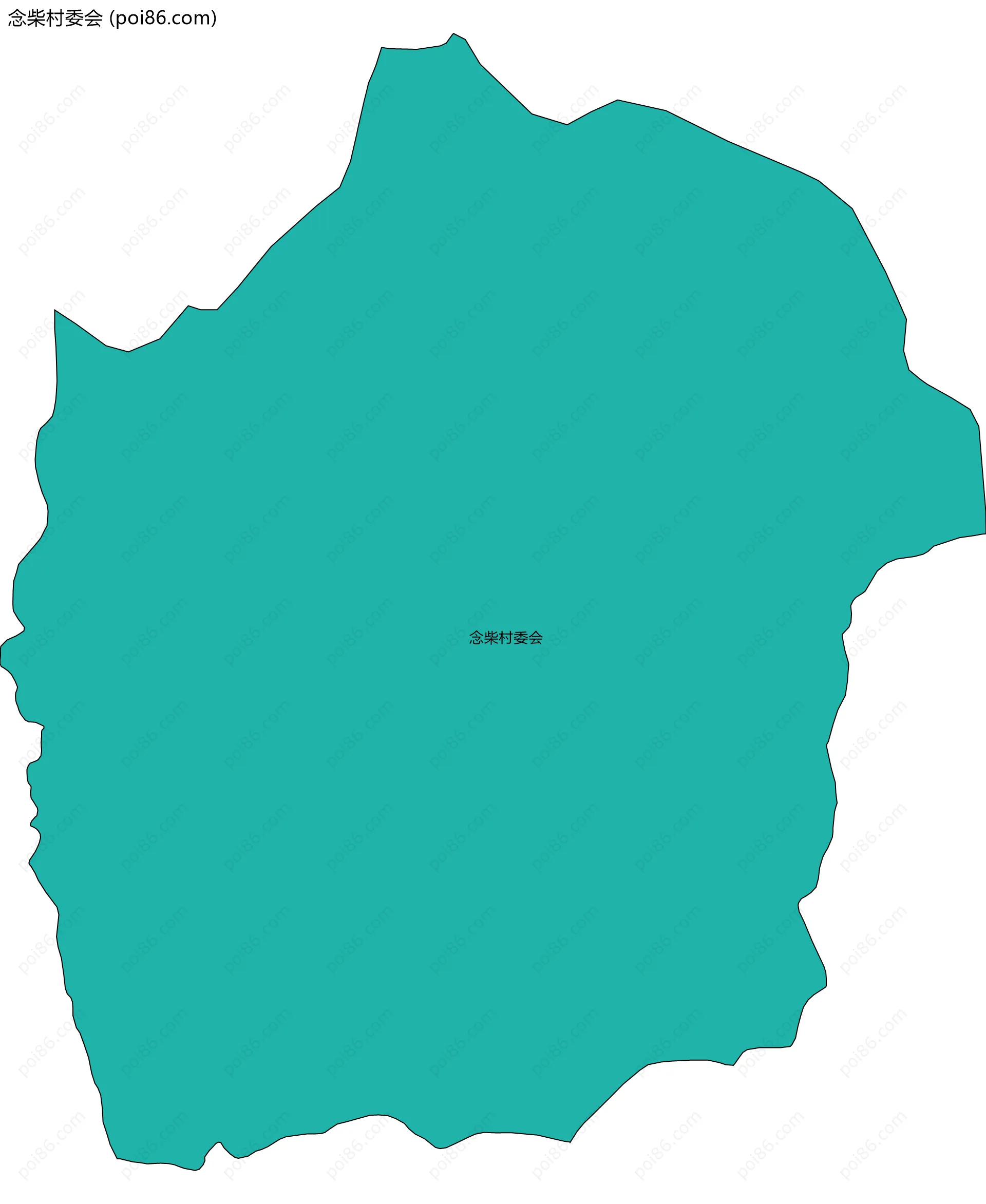 念柴村委会边界地图