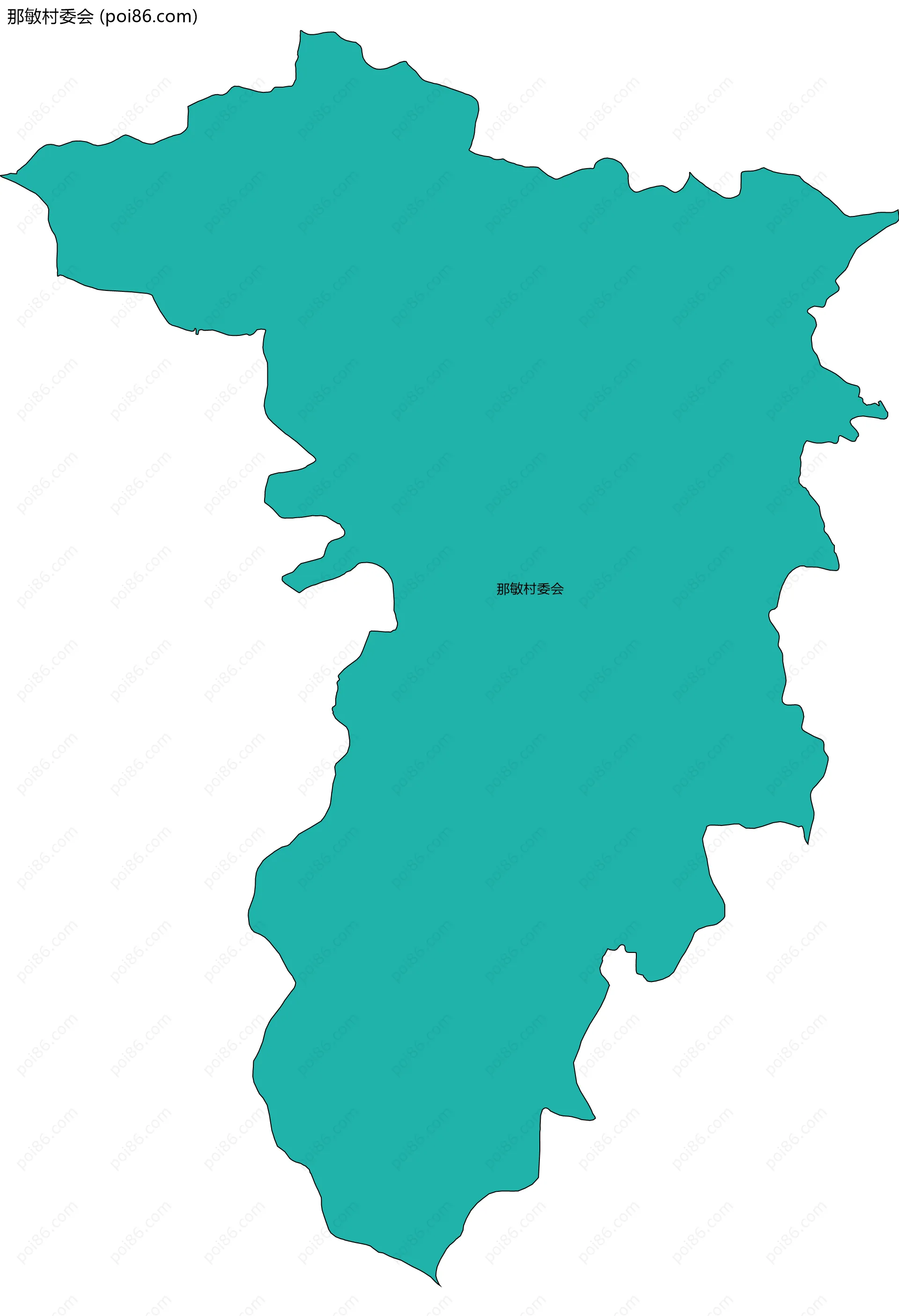 那敏村委会边界地图