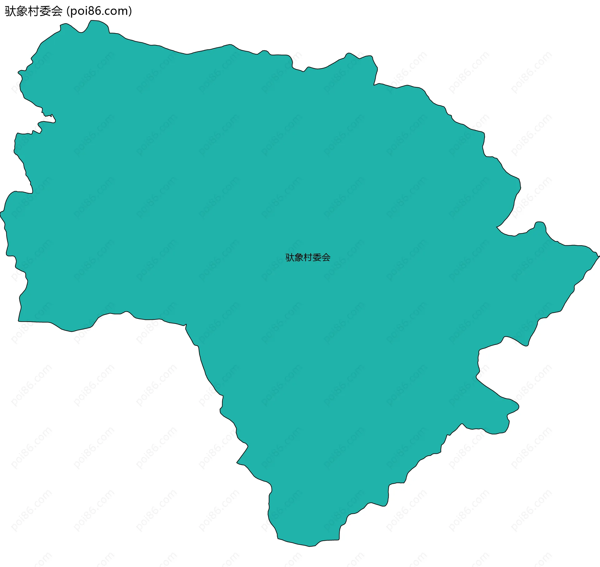 驮象村委会边界地图