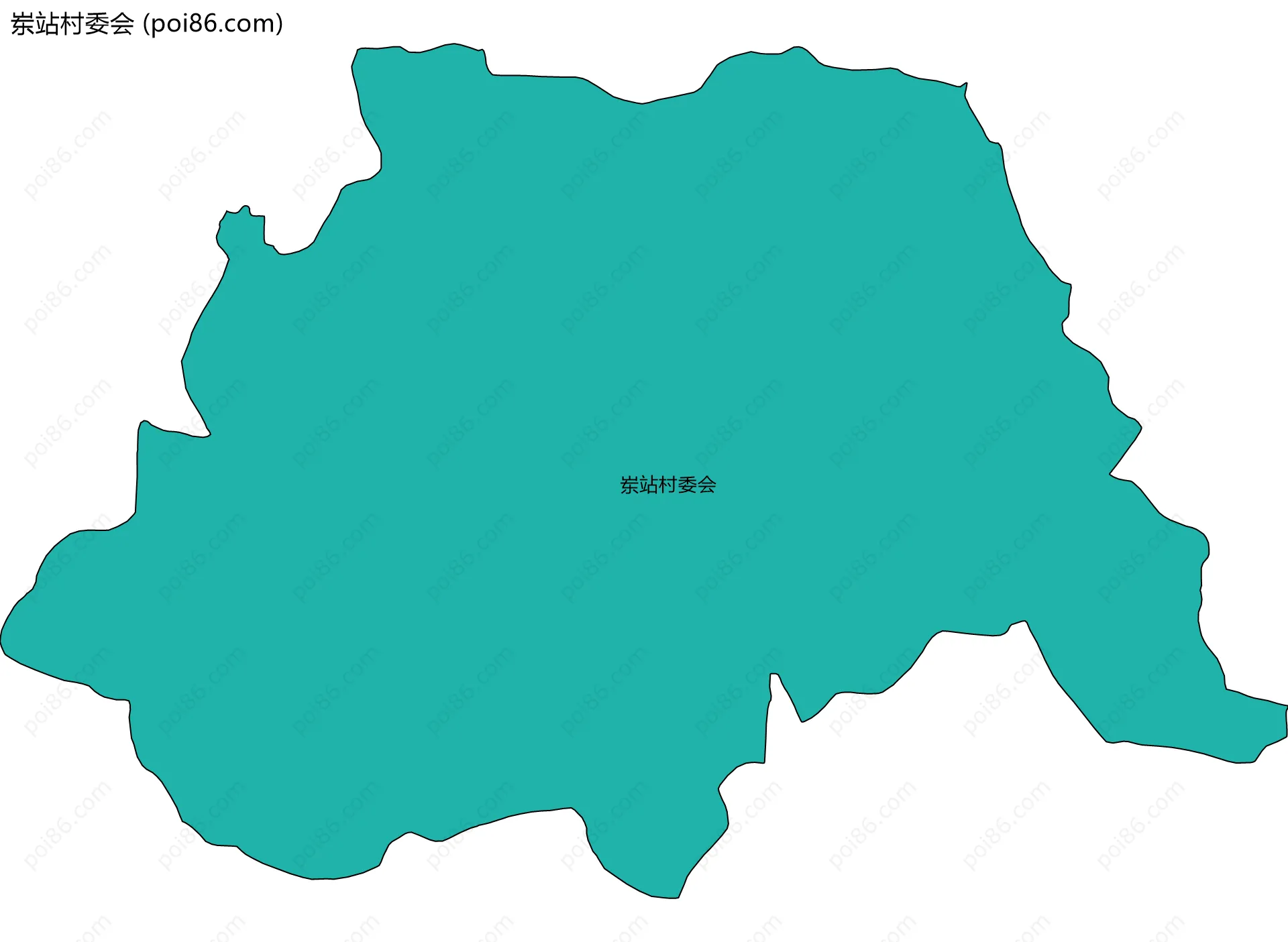 岽站村委会边界地图