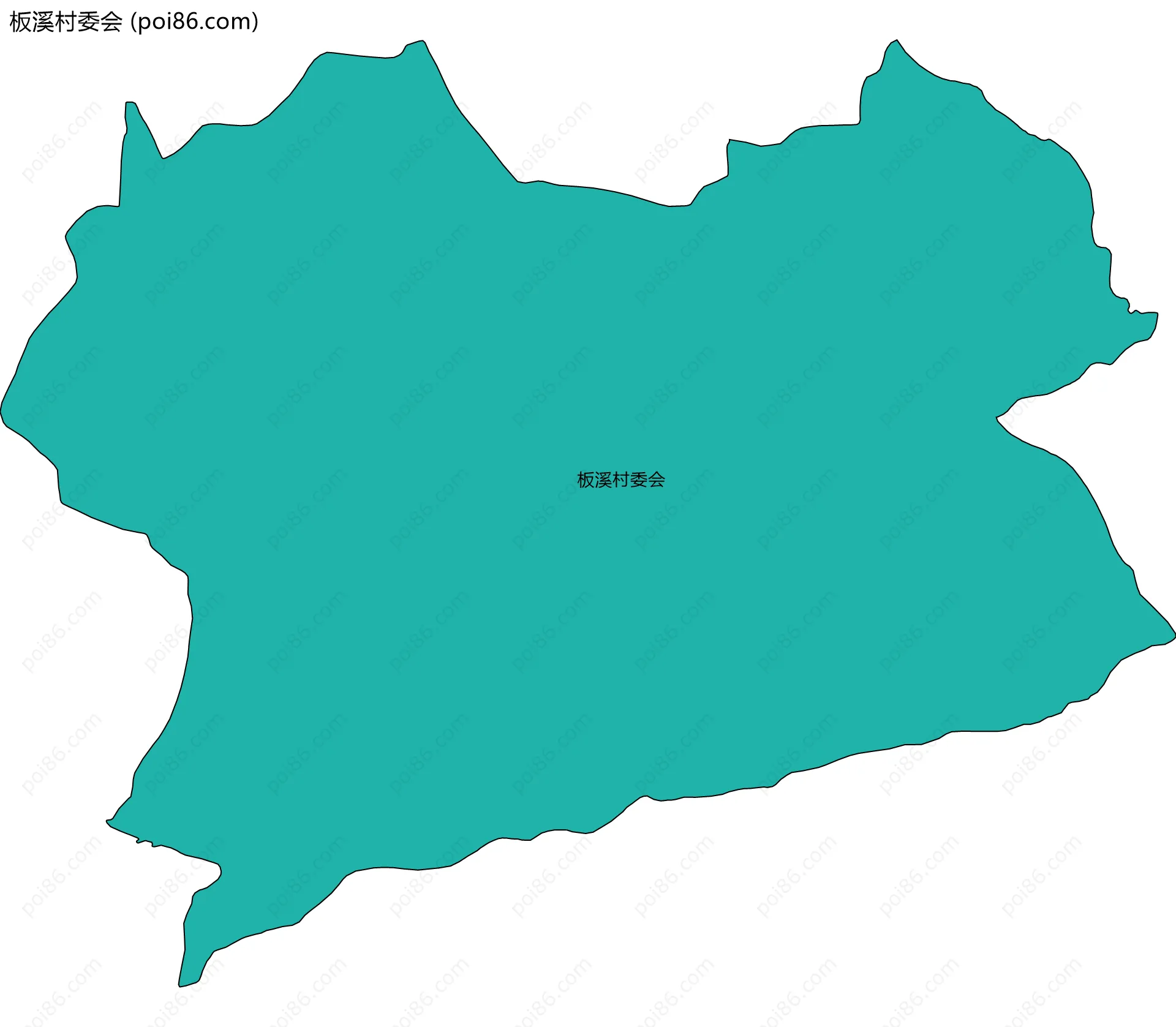 板溪村委会边界地图