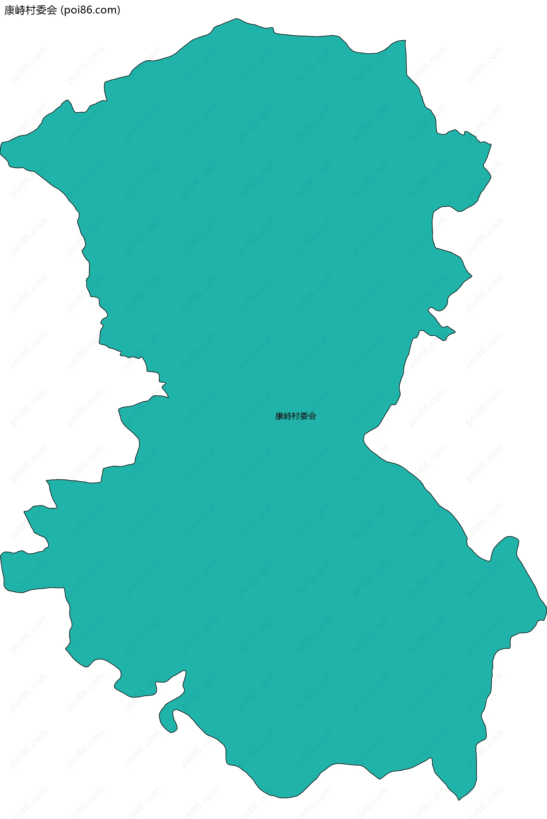 康峙村委会边界地图