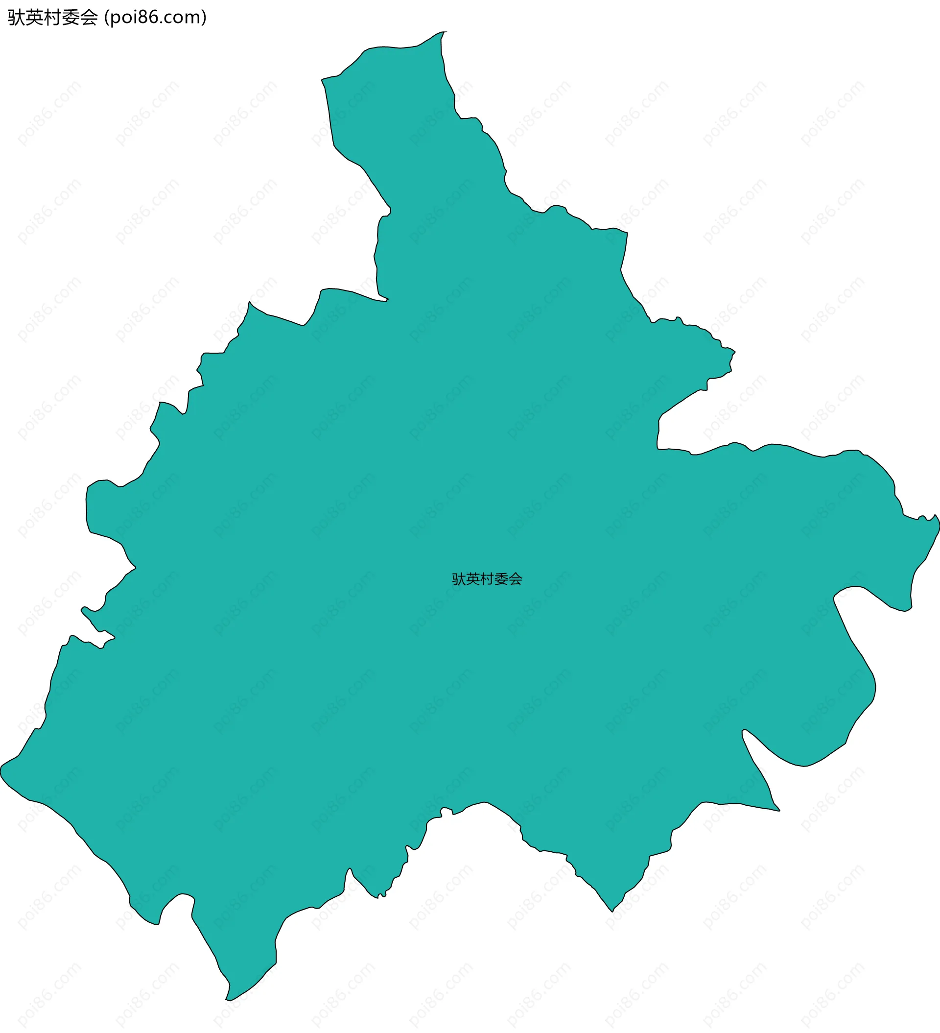 驮英村委会边界地图