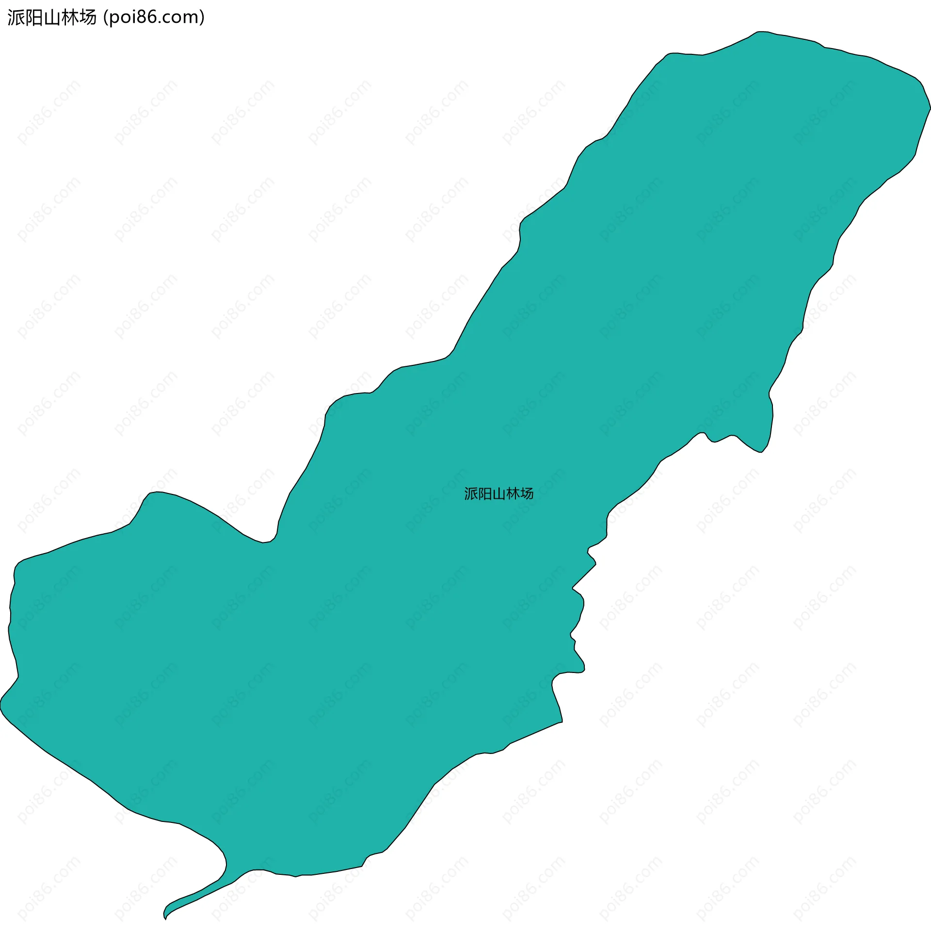 派阳山林场边界地图