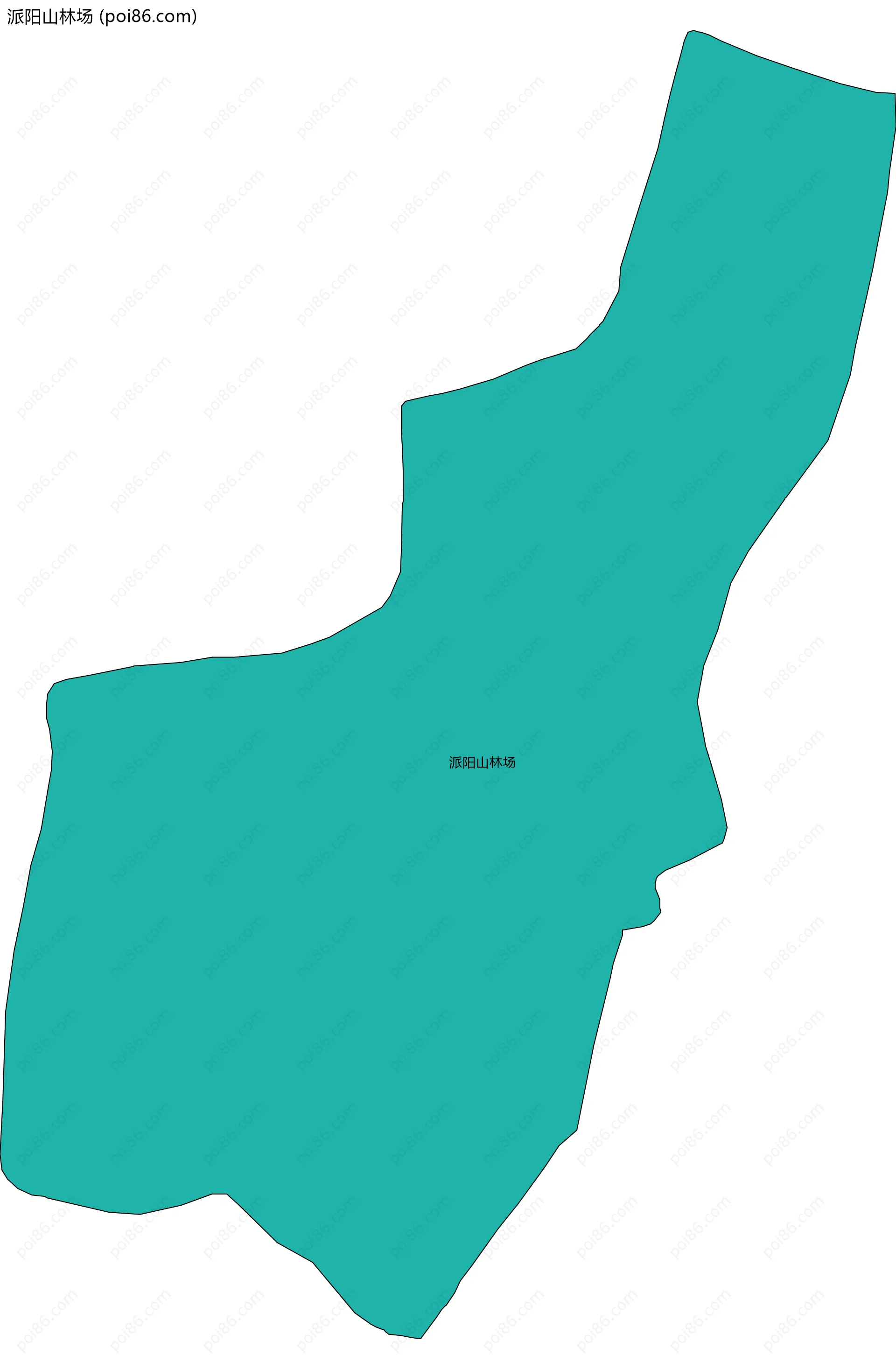 派阳山林场边界地图