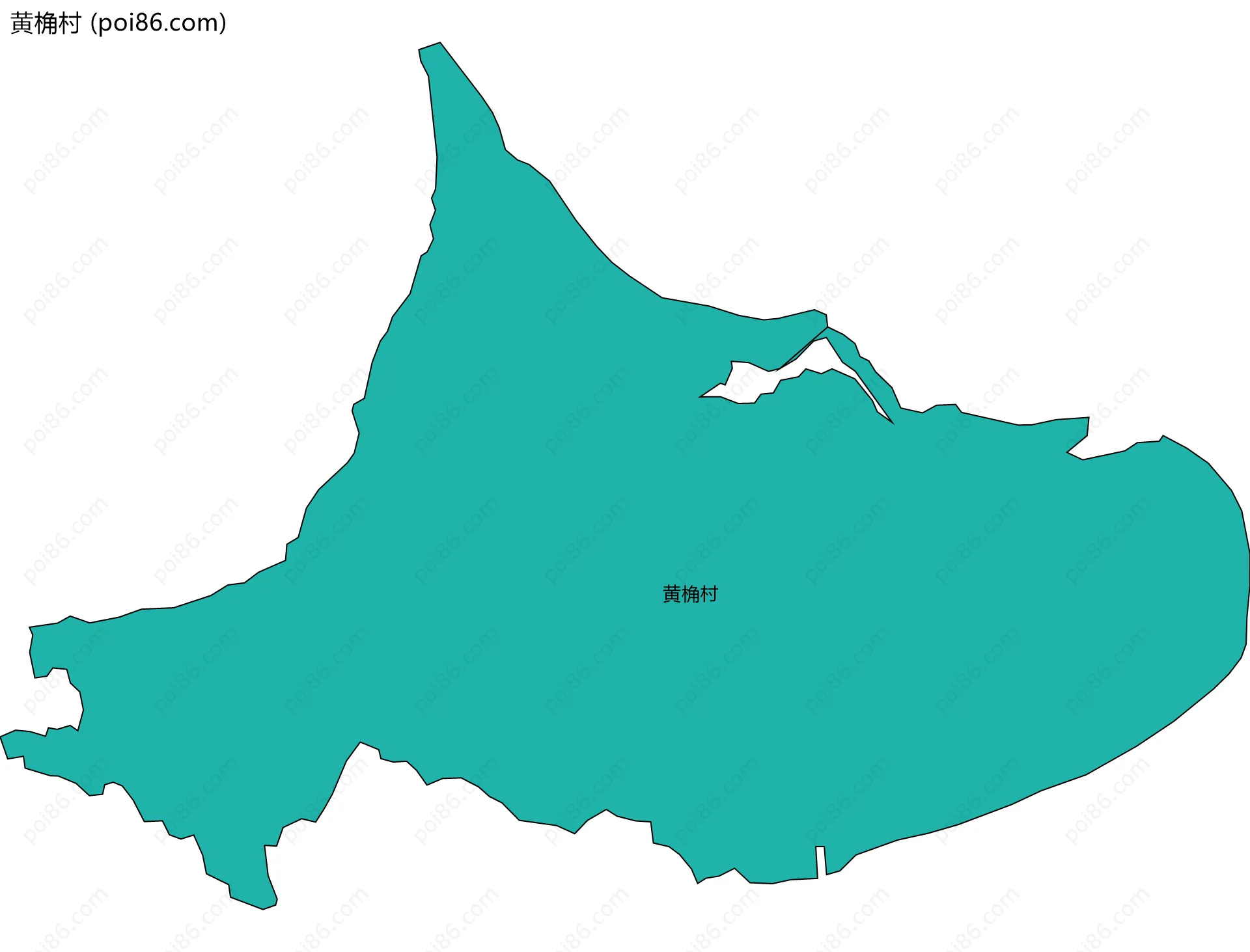 黄桷村边界地图