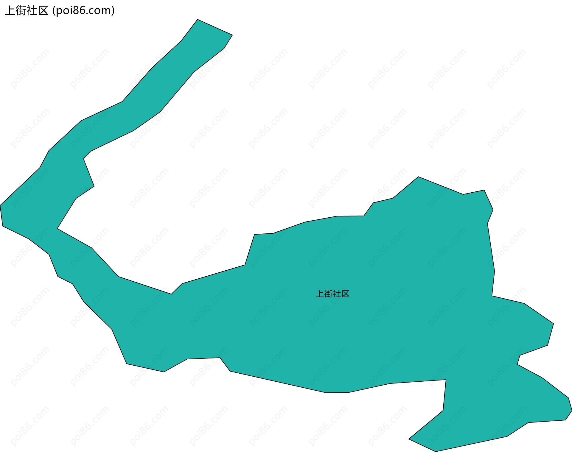 上街社区边界地图