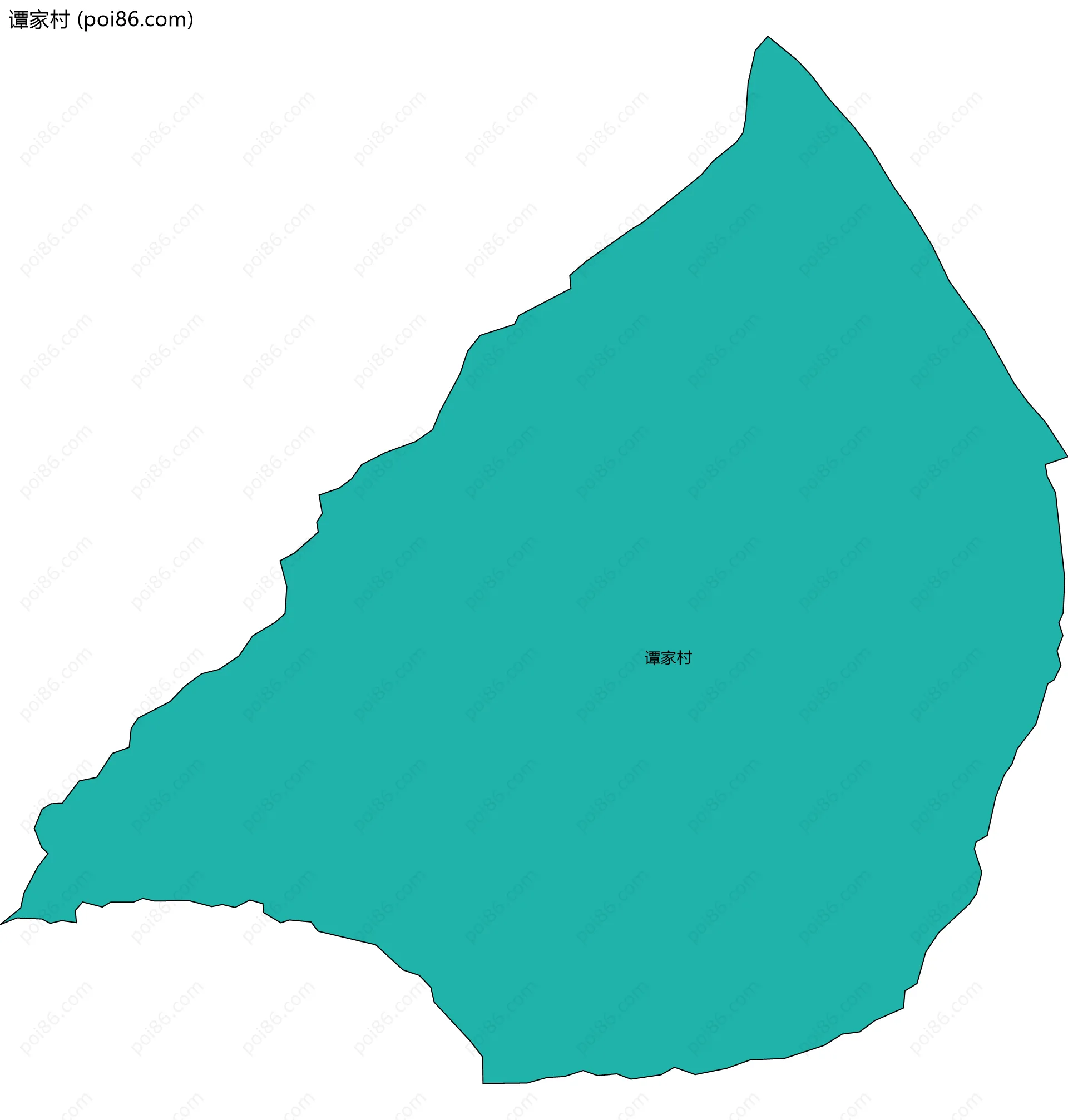 谭家村边界地图