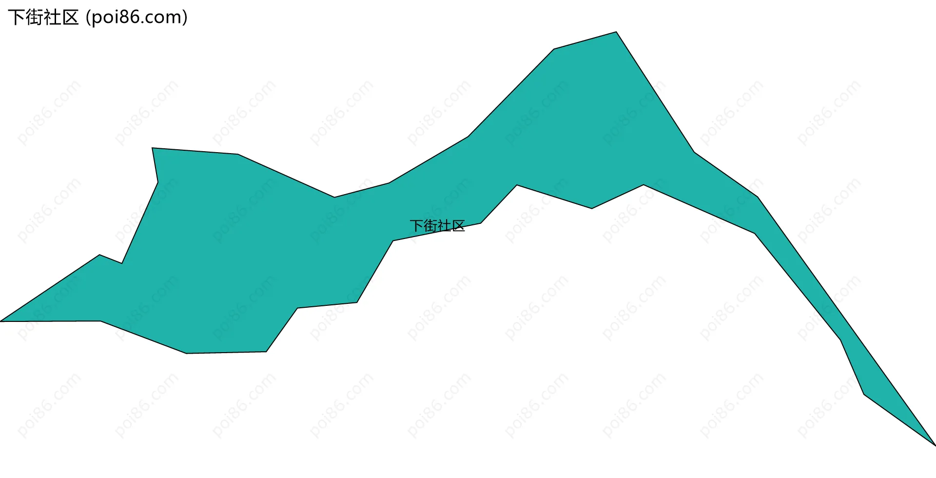 下街社区边界地图
