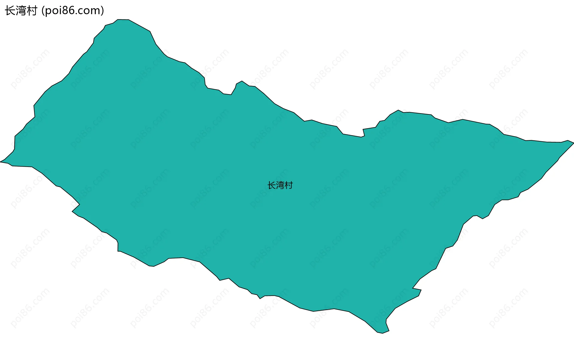 长湾村边界地图