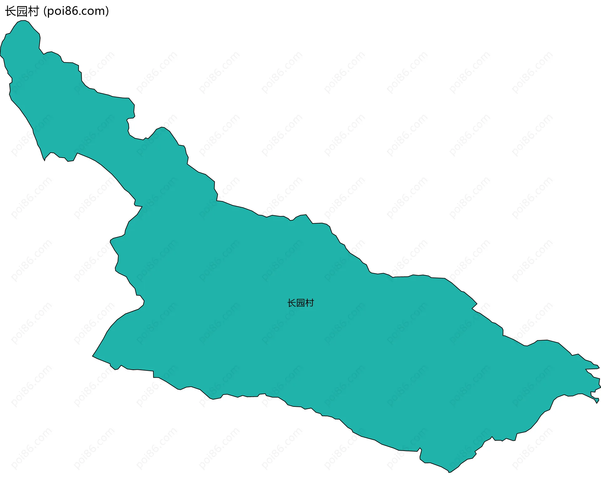 长园村边界地图