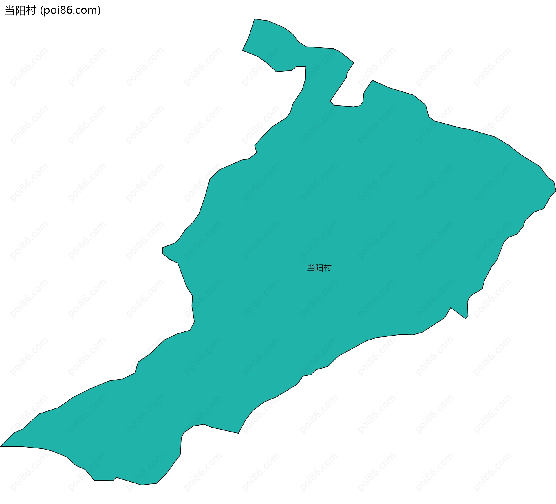 当阳村边界地图