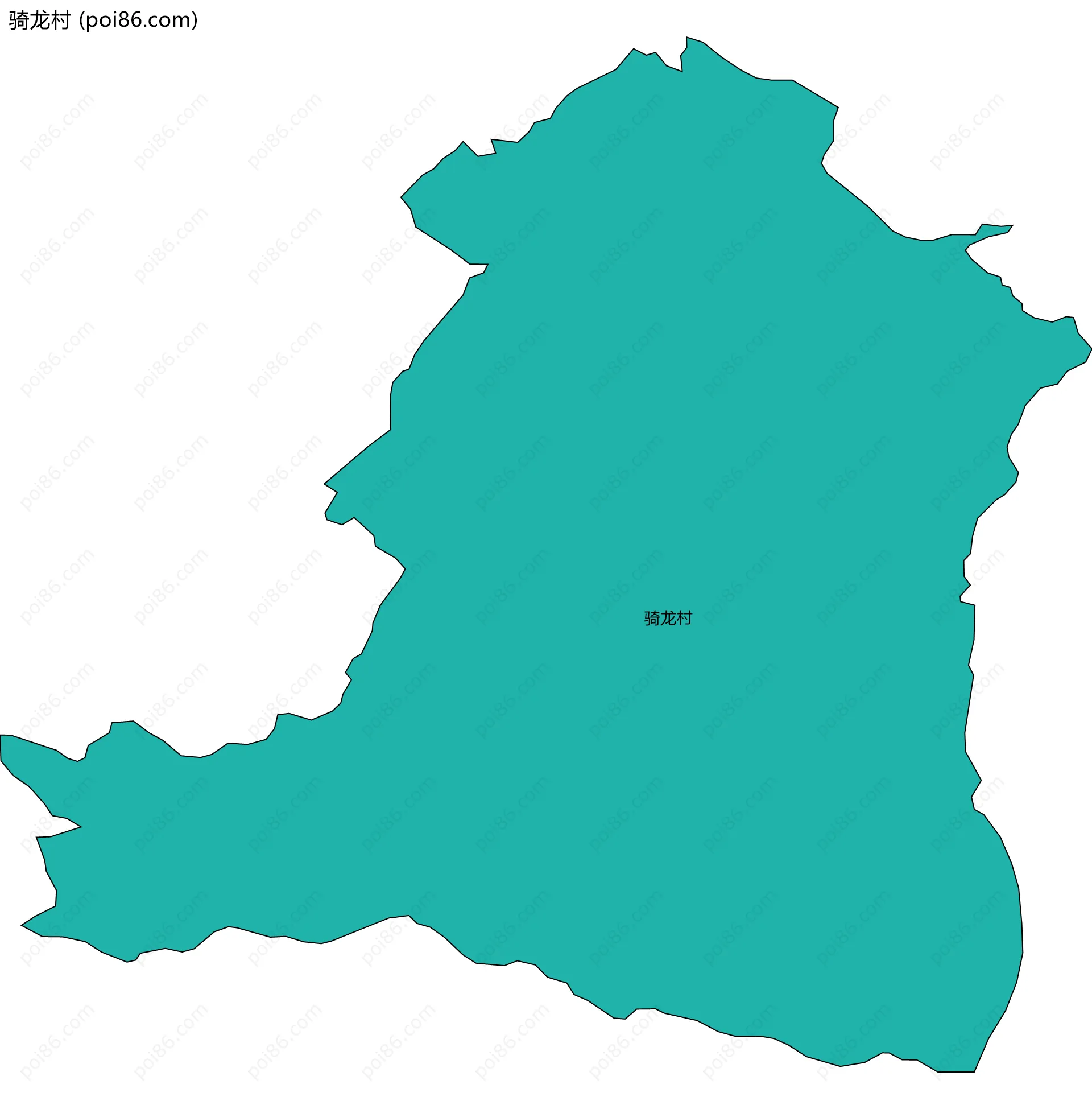 骑龙村边界地图