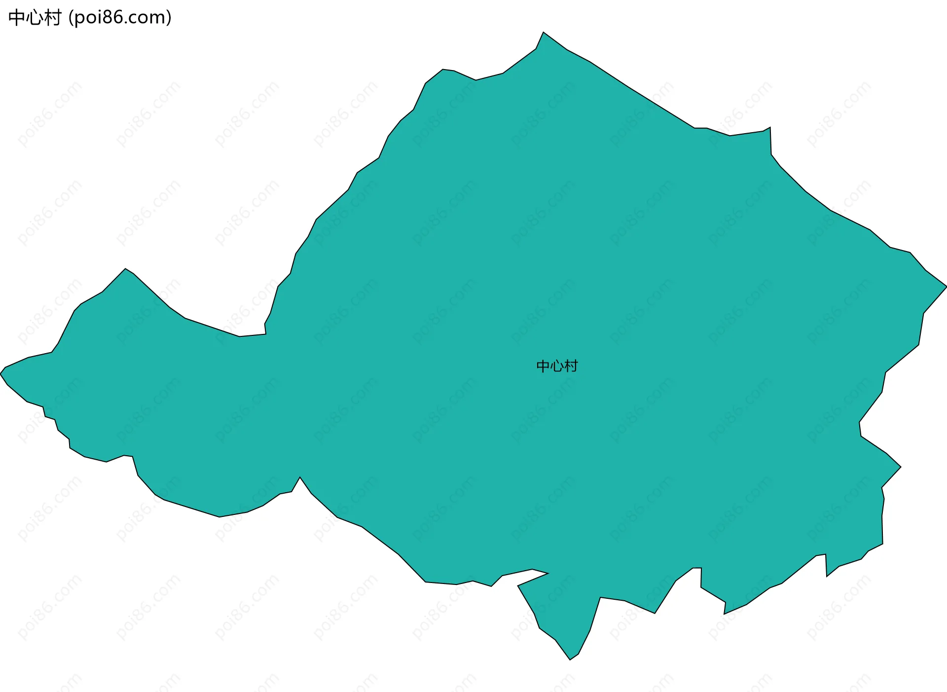 中心村边界地图