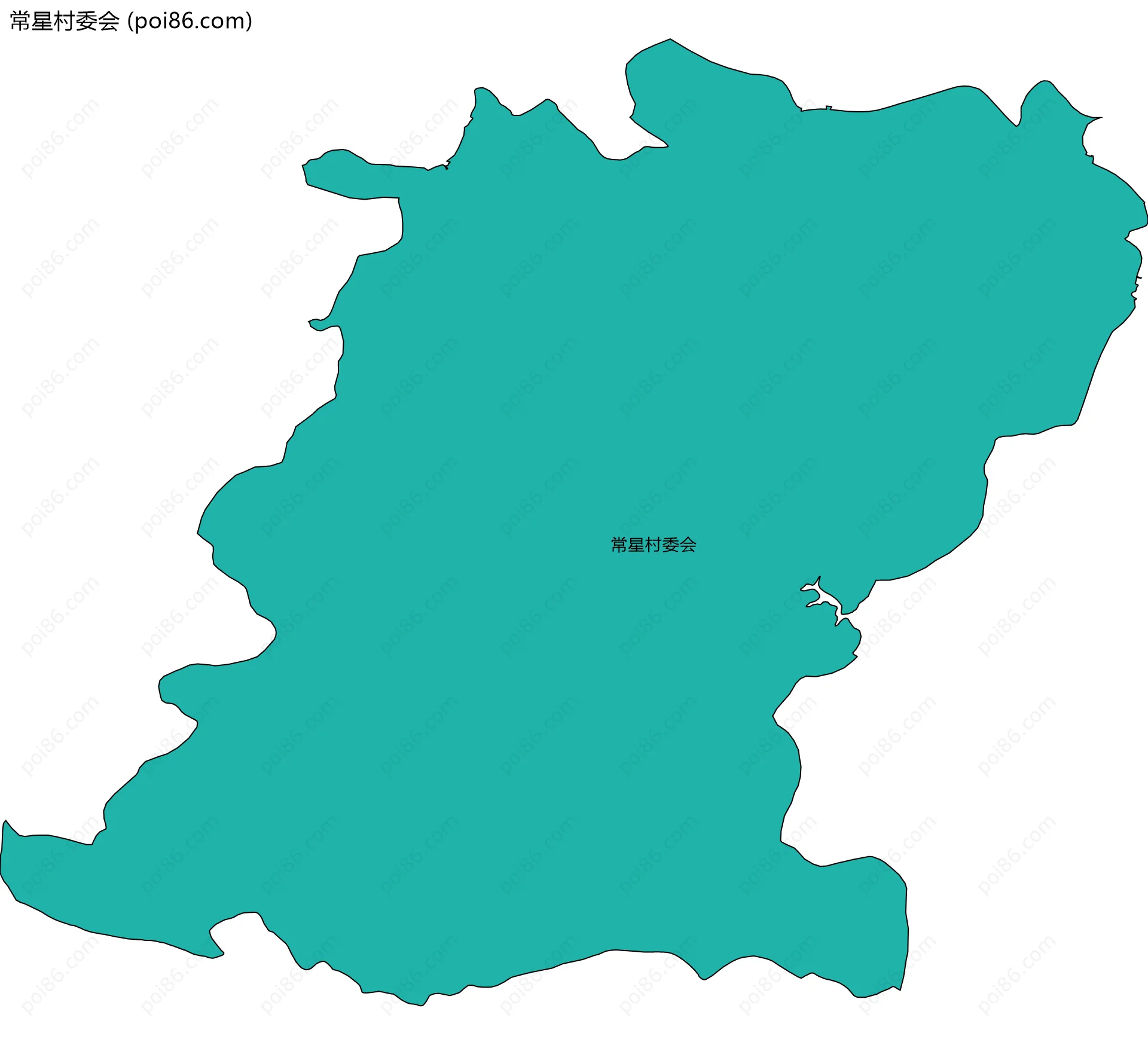 常星村委会边界地图