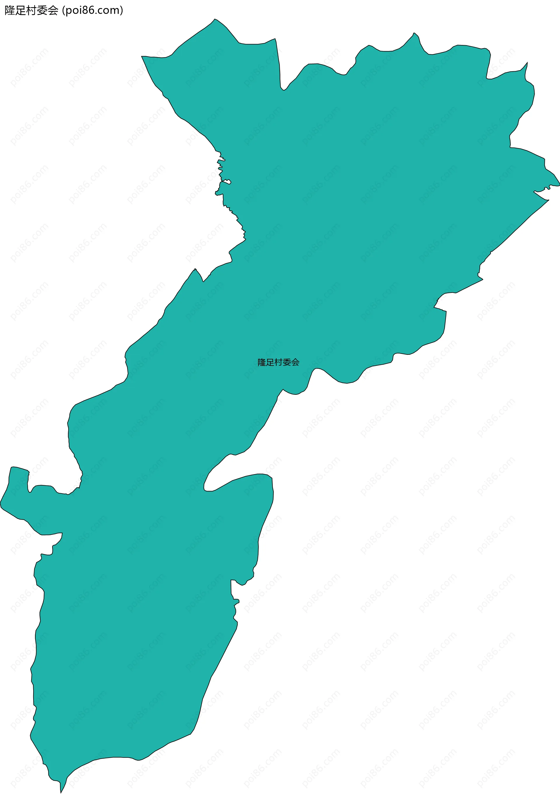 隆足村委会边界地图