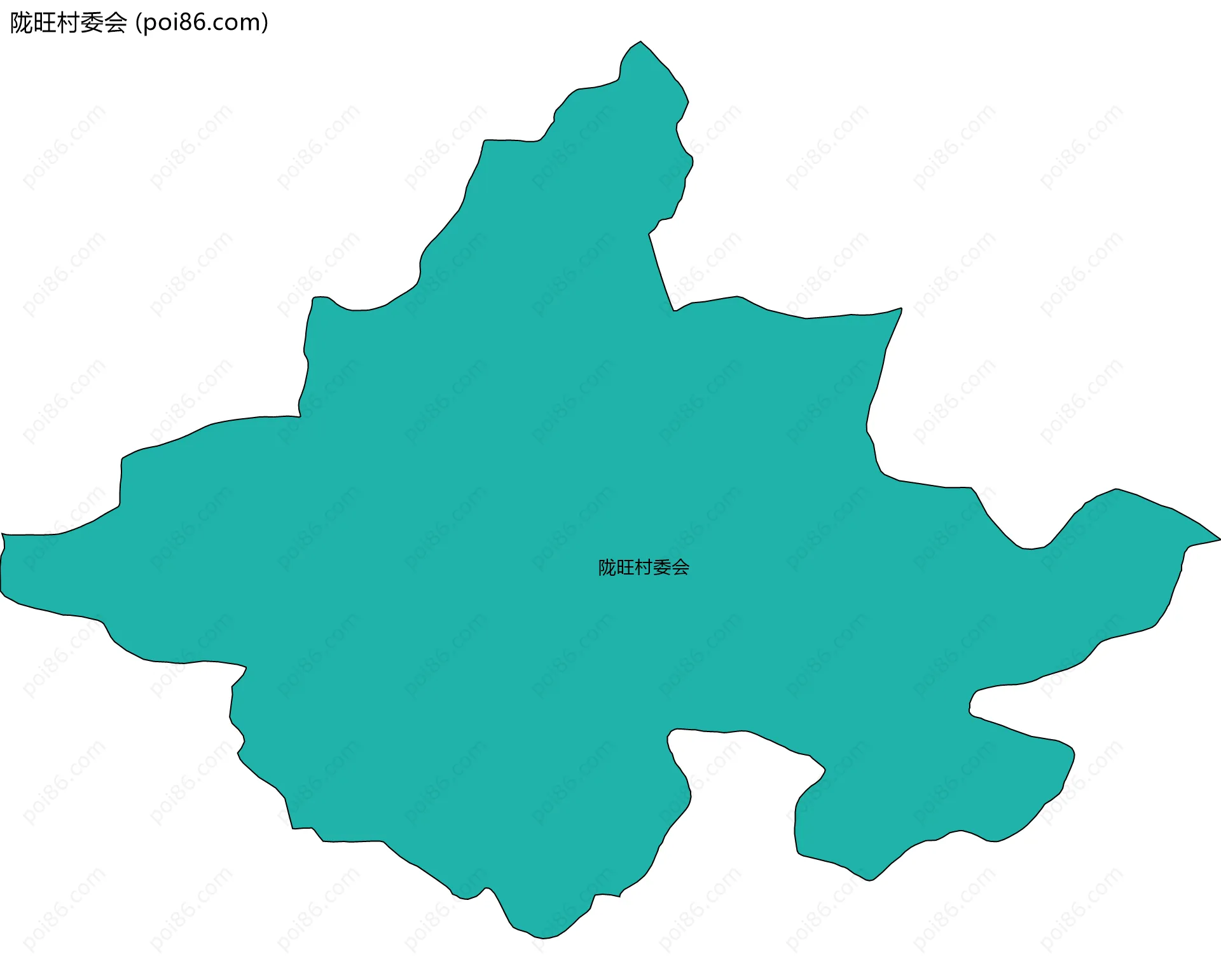 陇旺村委会边界地图