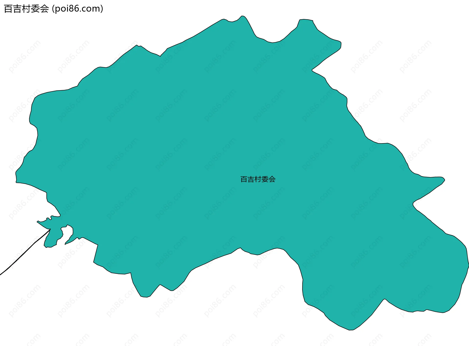百吉村委会边界地图