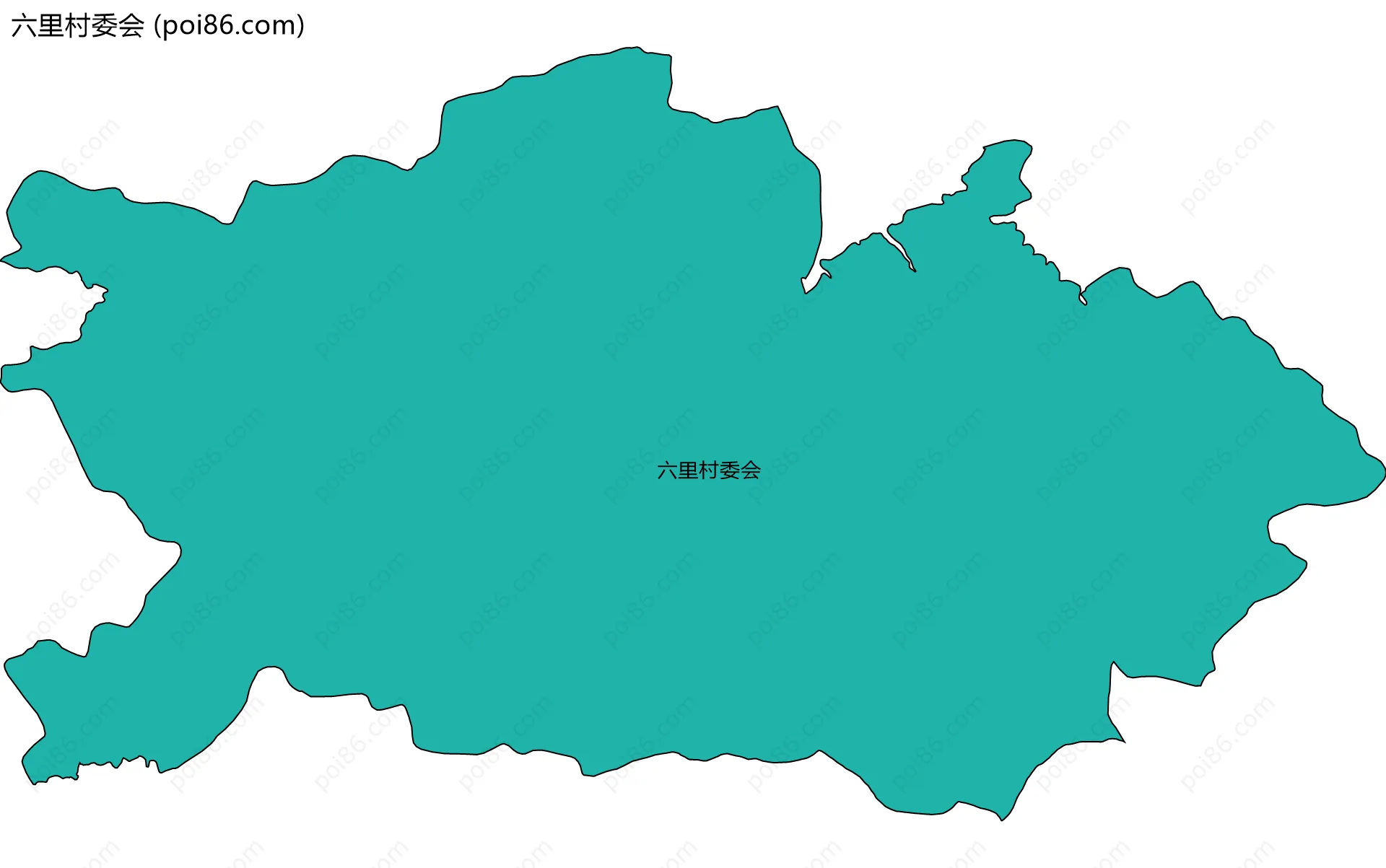 六里村委会边界地图