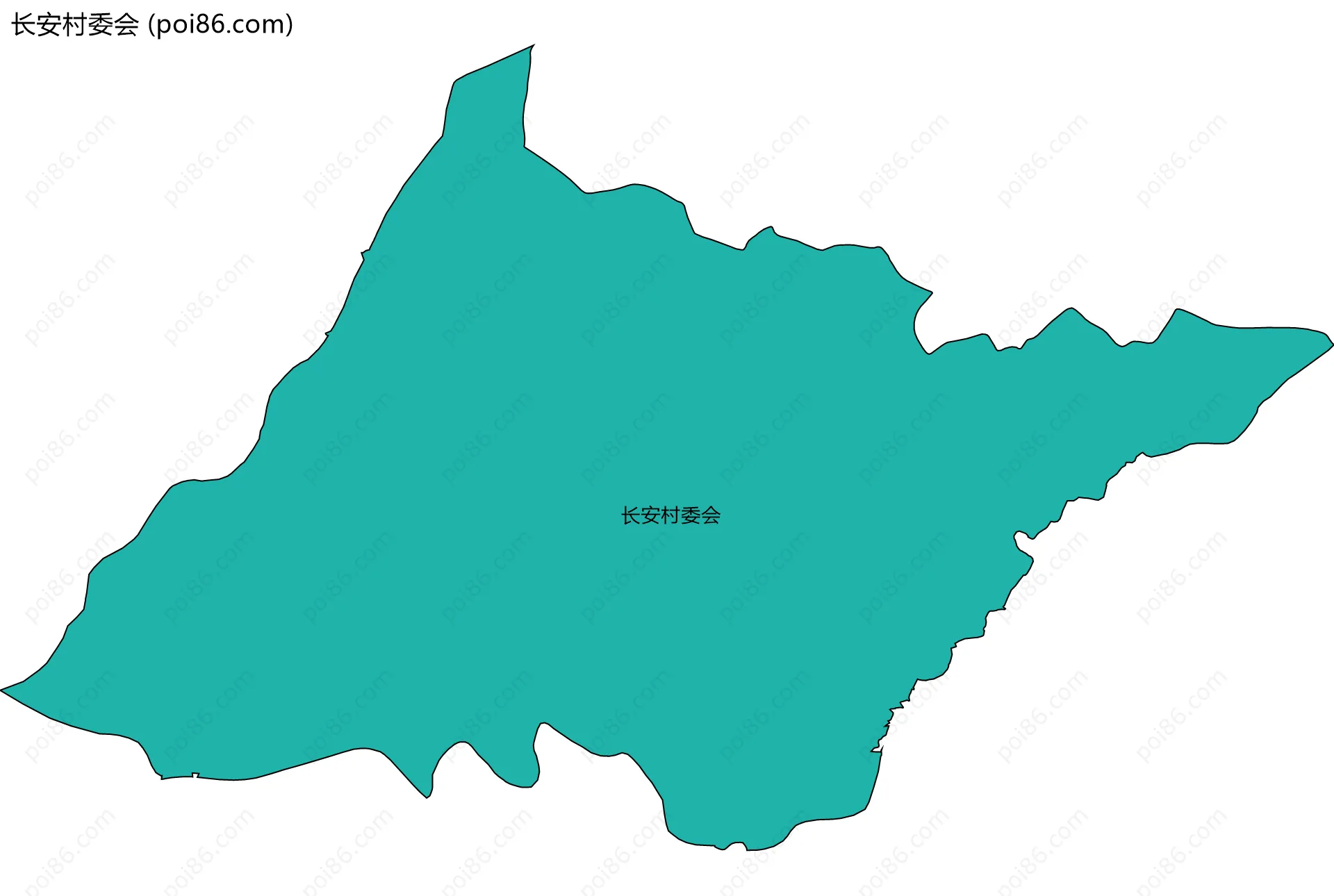长安村委会边界地图