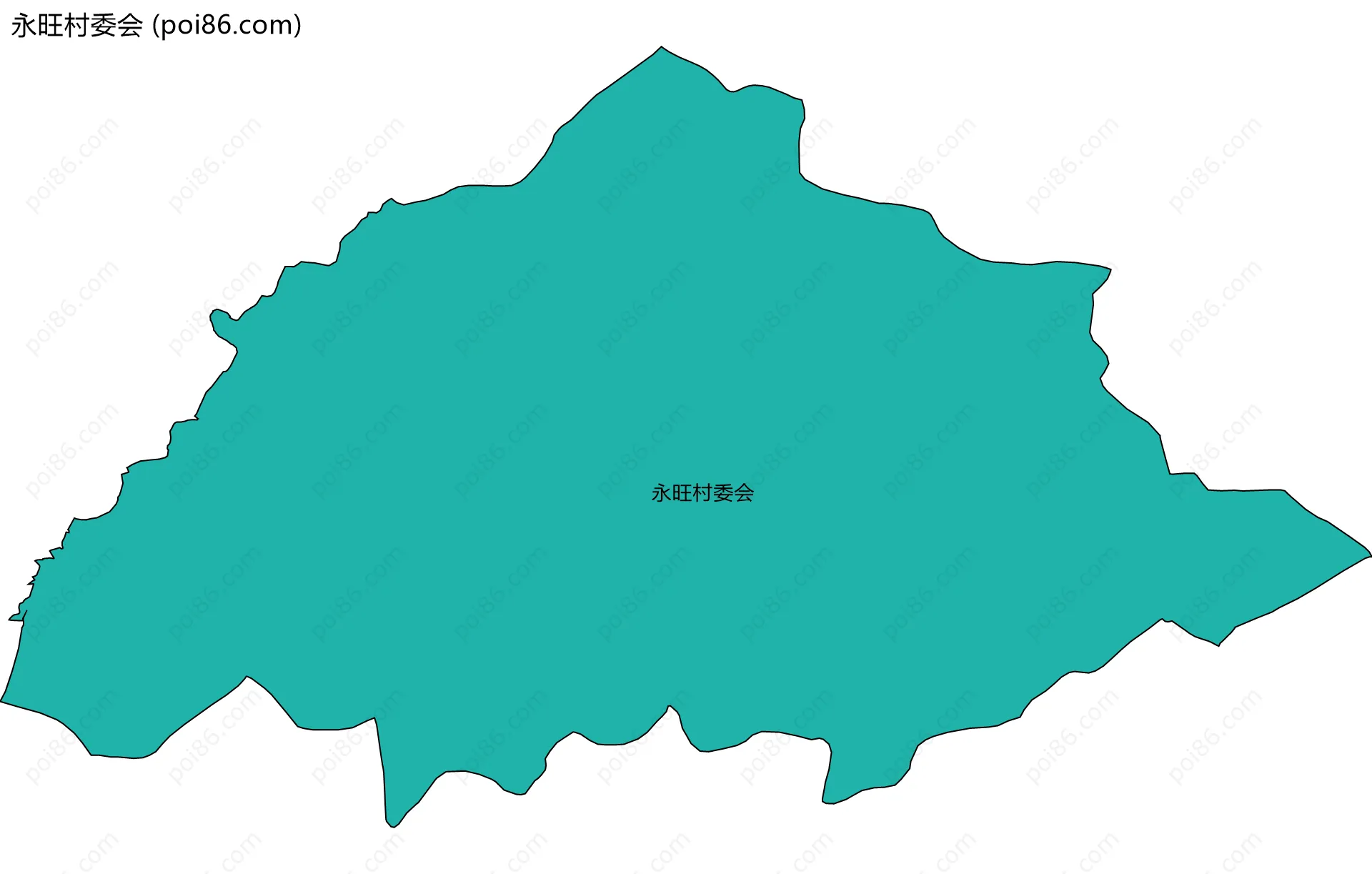 永旺村委会边界地图