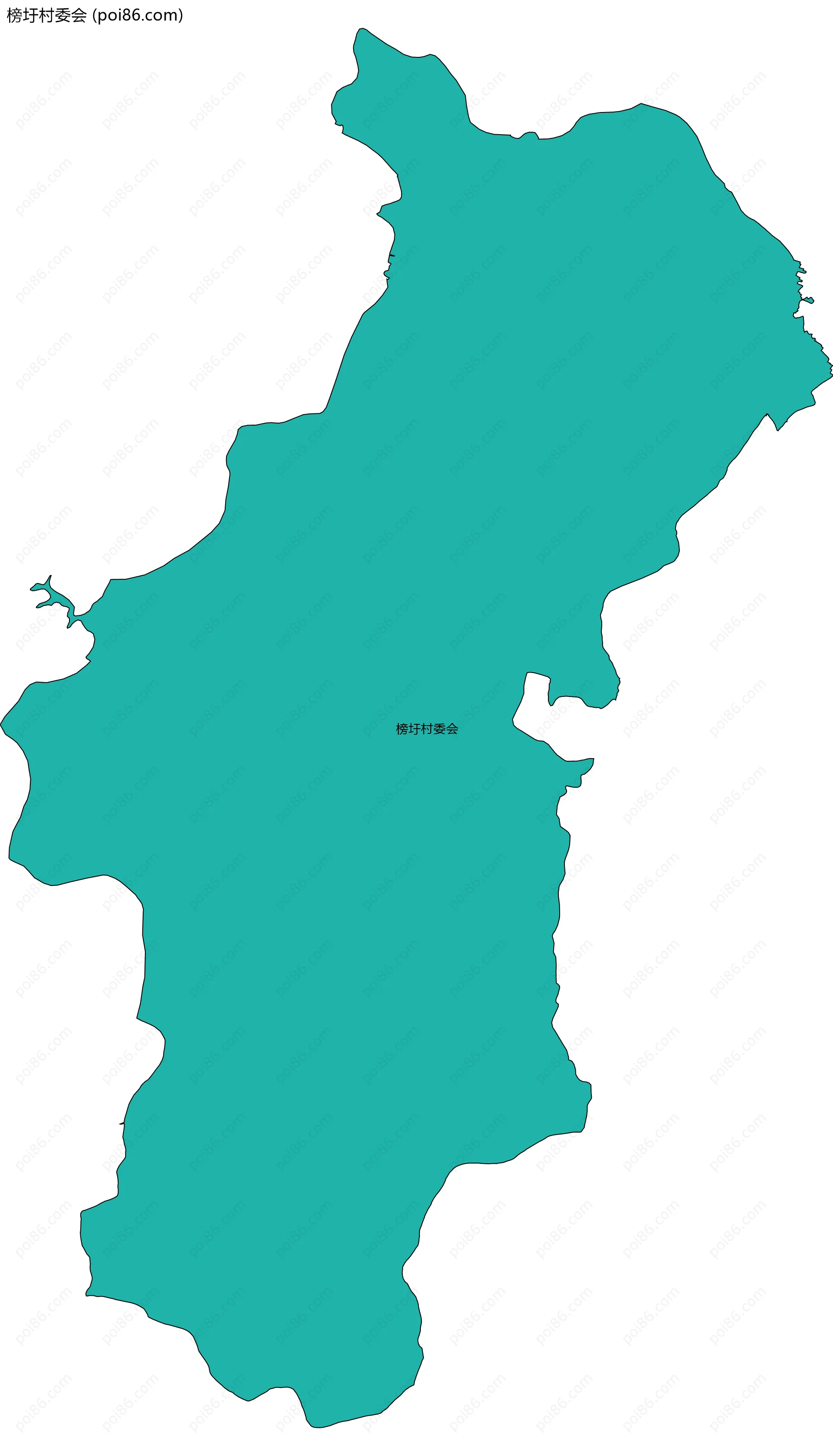 榜圩村委会边界地图