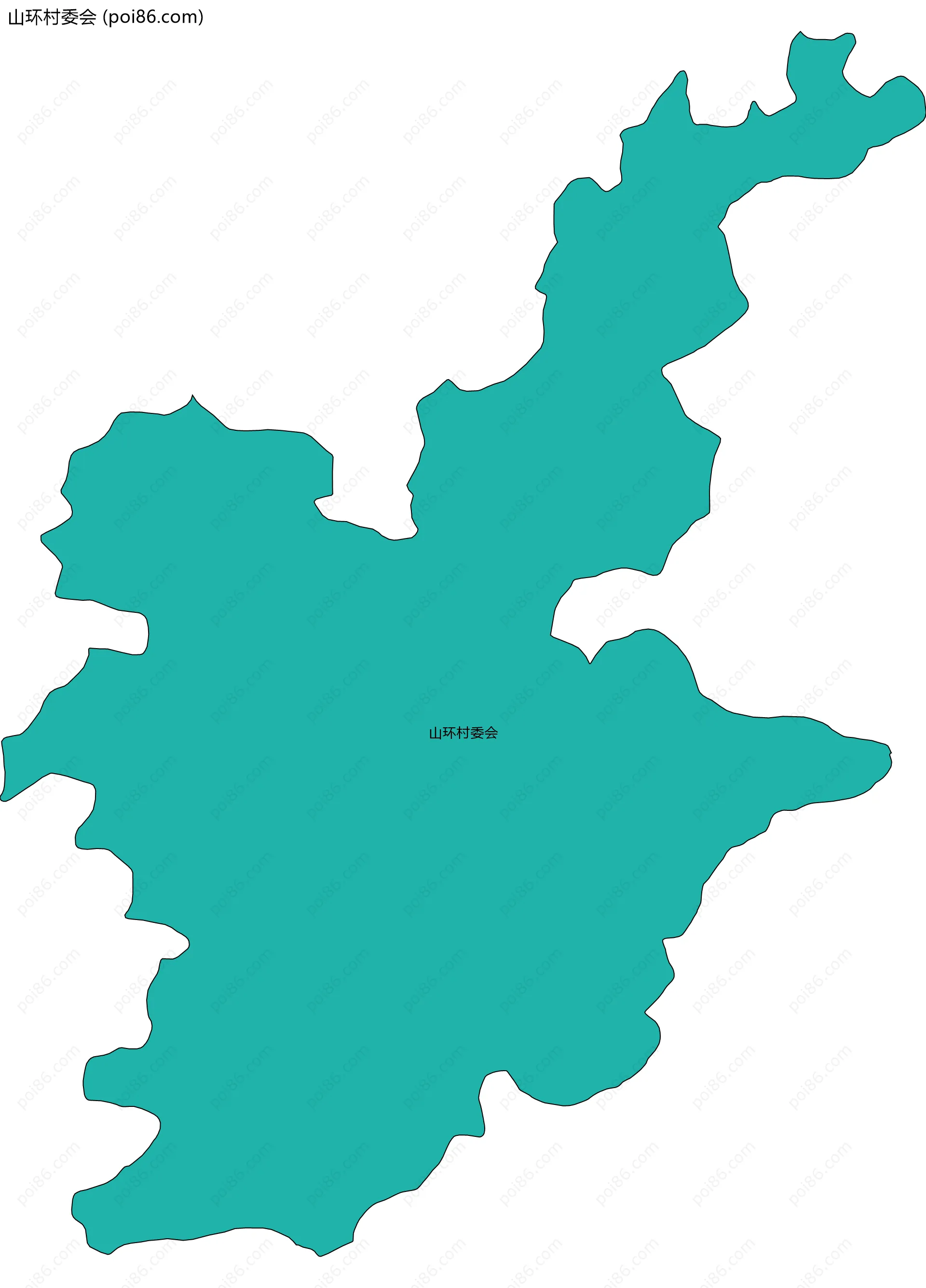 山环村委会边界地图