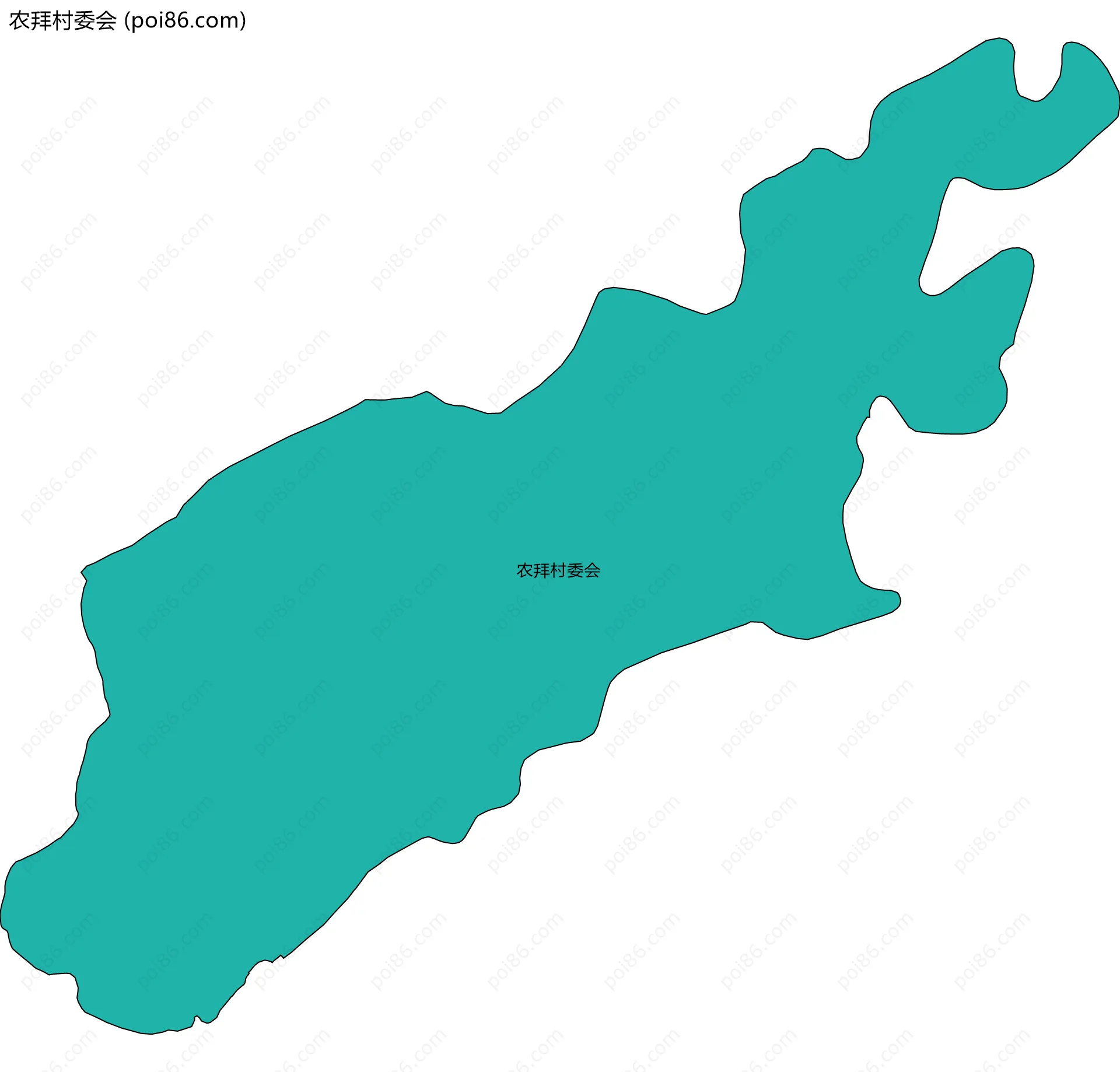 农拜村委会边界地图