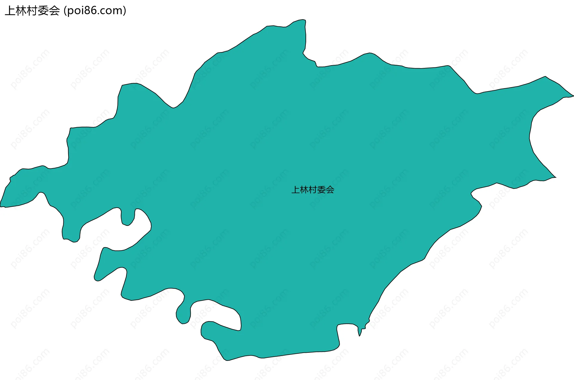 上林村委会边界地图
