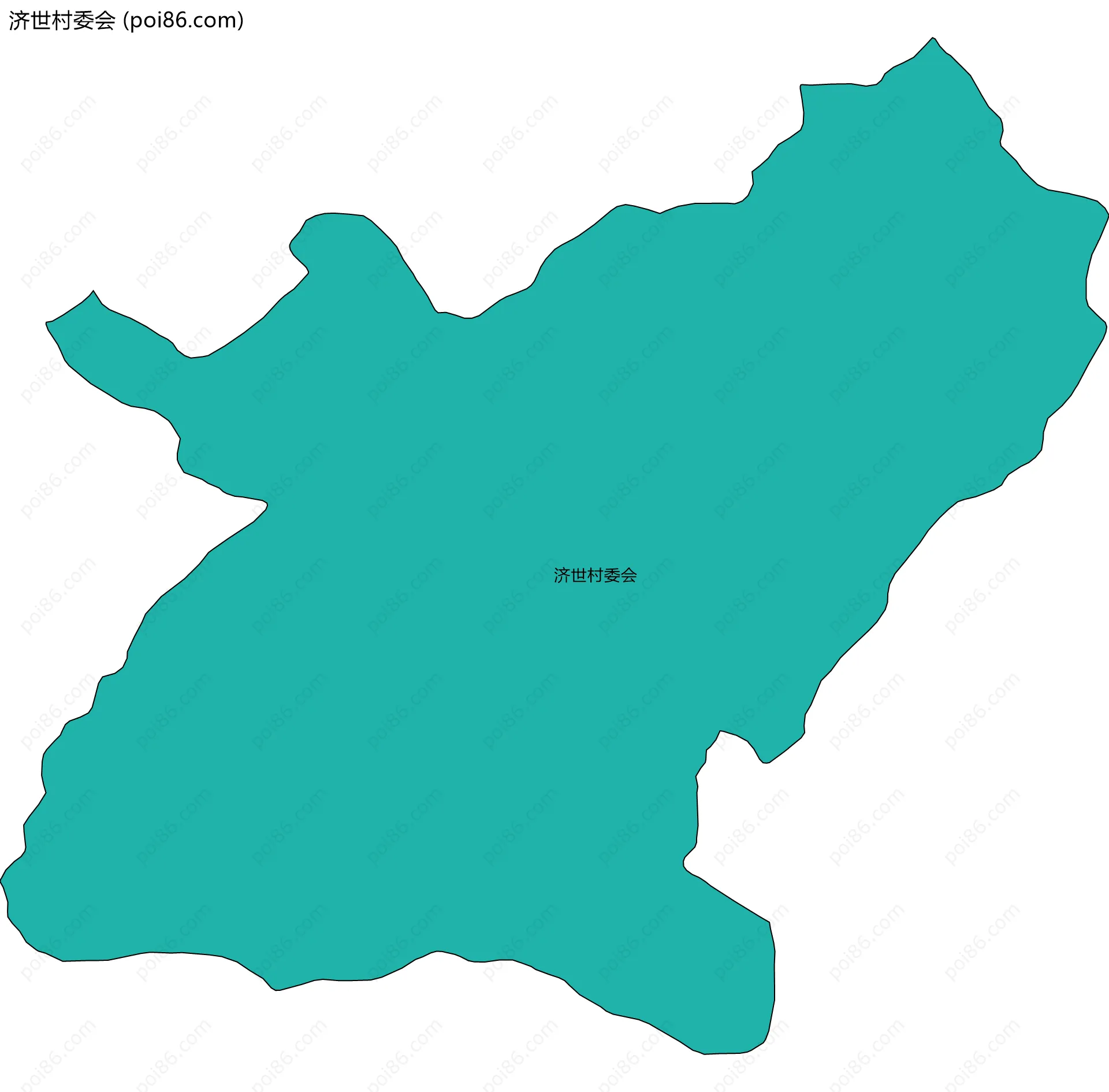 济世村委会边界地图