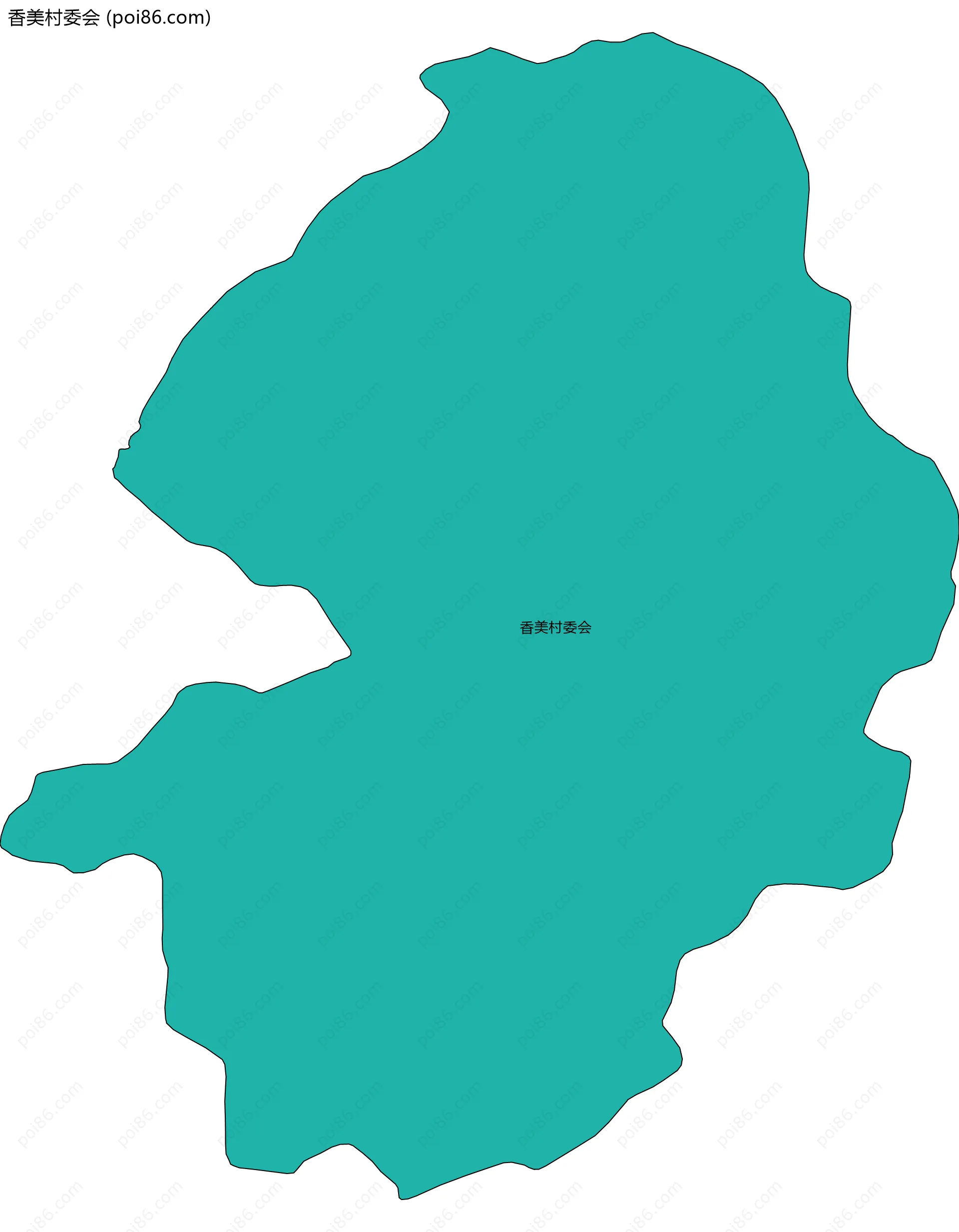 香美村委会边界地图