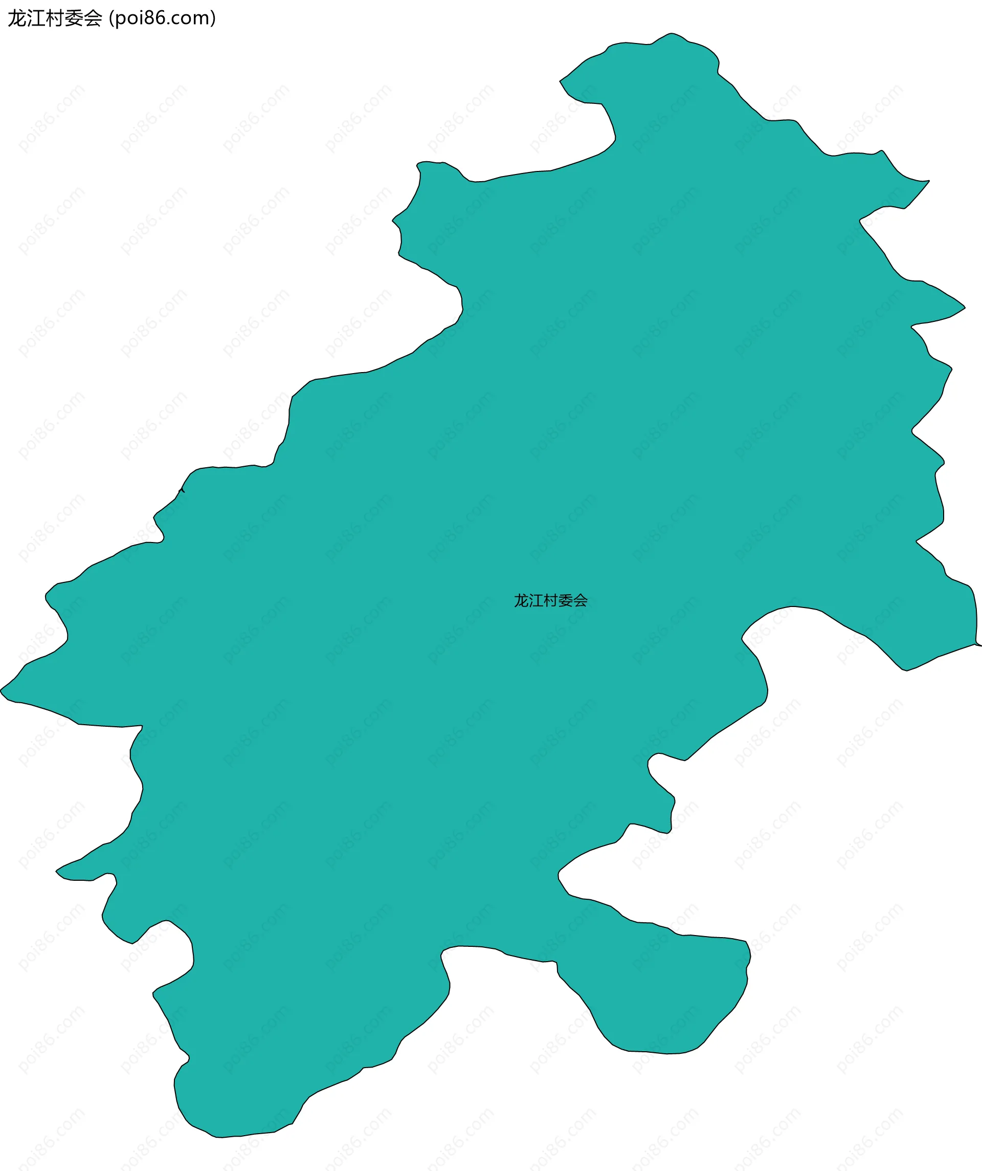 龙江村委会边界地图