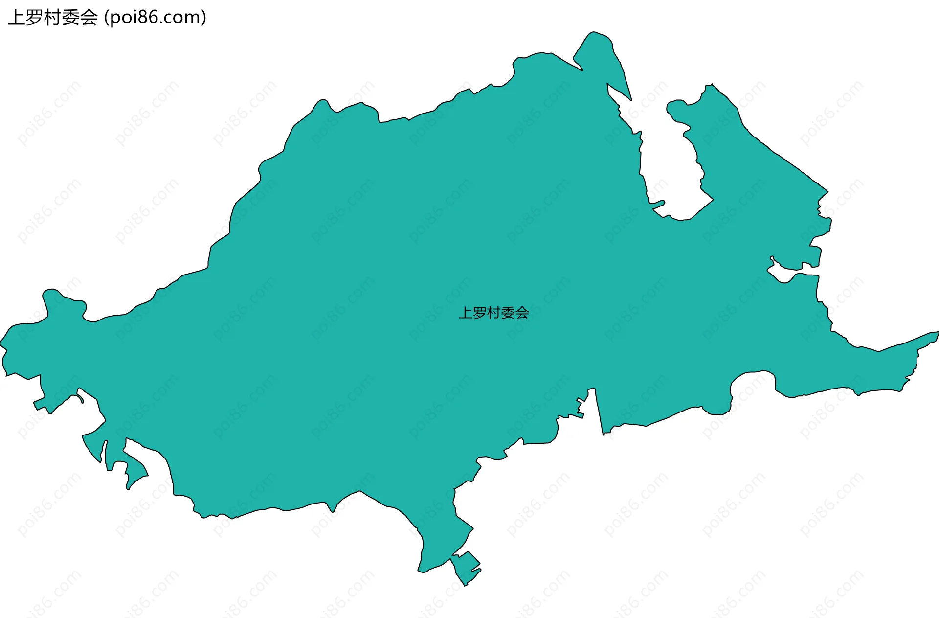 上罗村委会边界地图